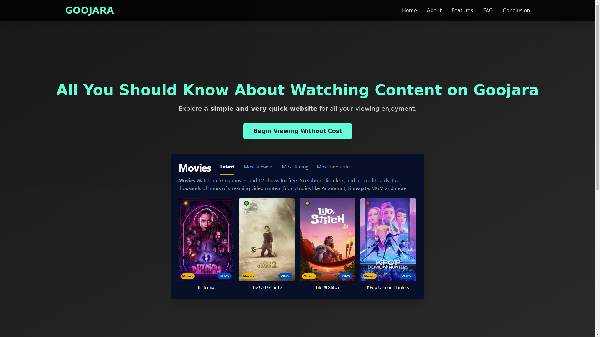 website screenshot of https://goojara-vdpb-er9.pages.dev/