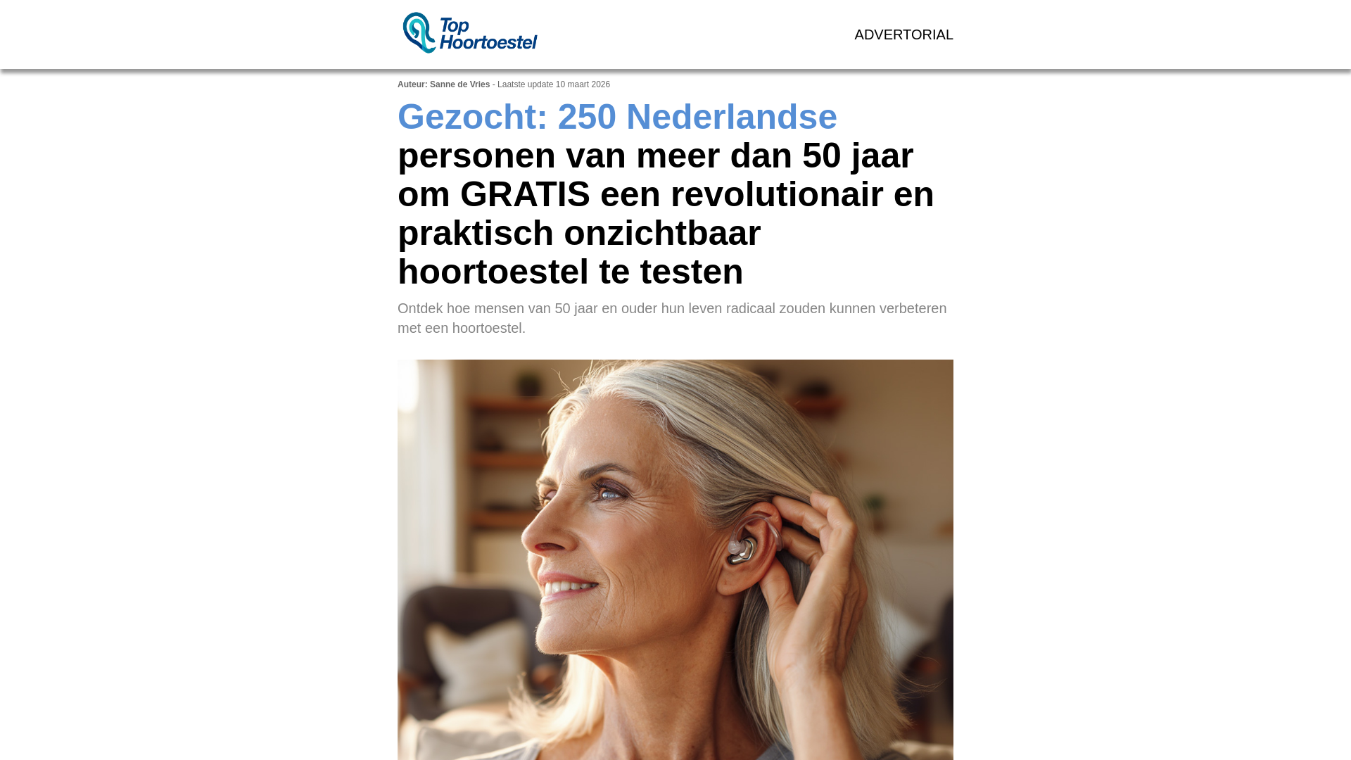 website screenshot of https://tophoortoestel.com/