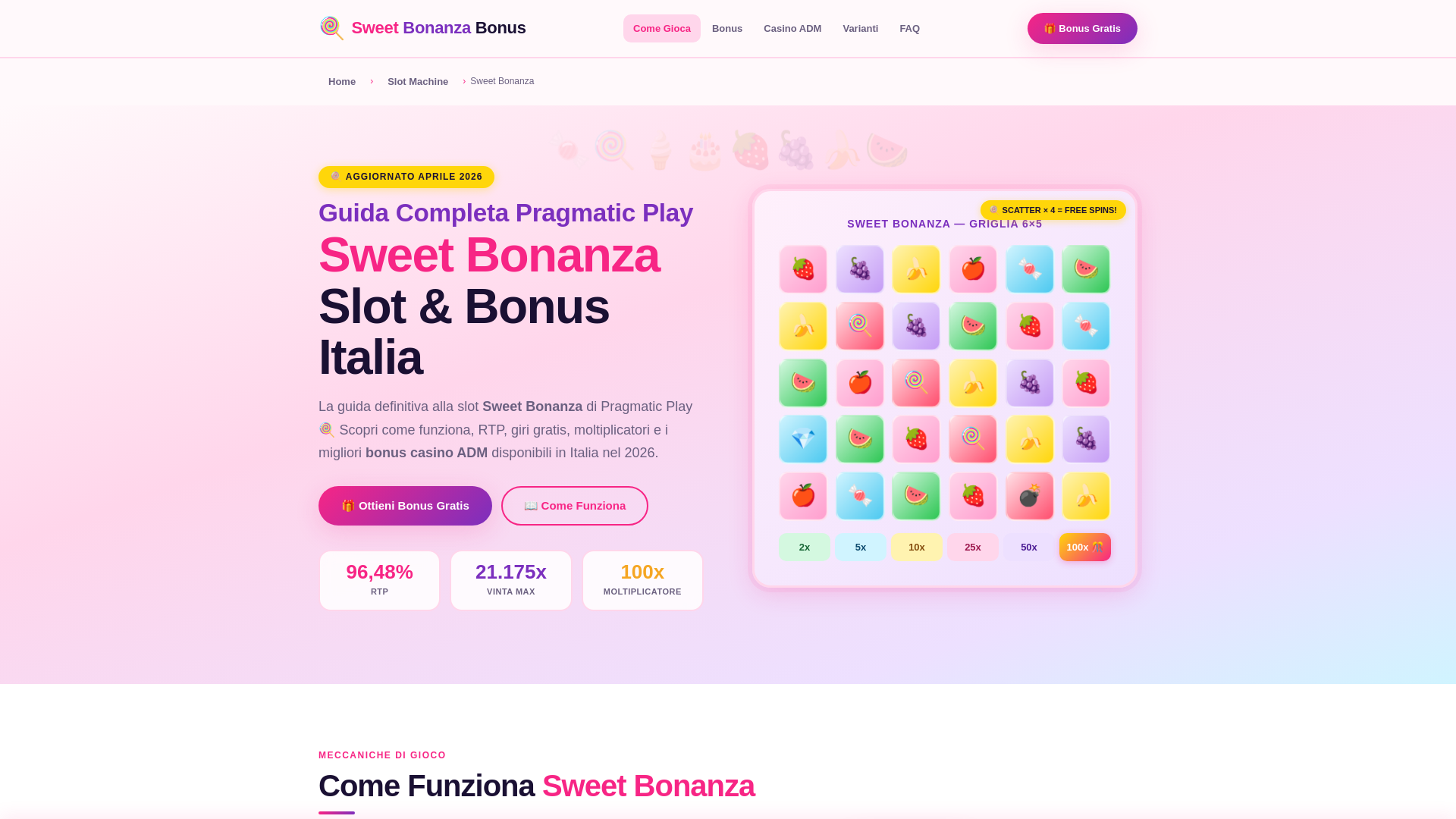 website screenshot of https://bonus-sweet-bonanza.com