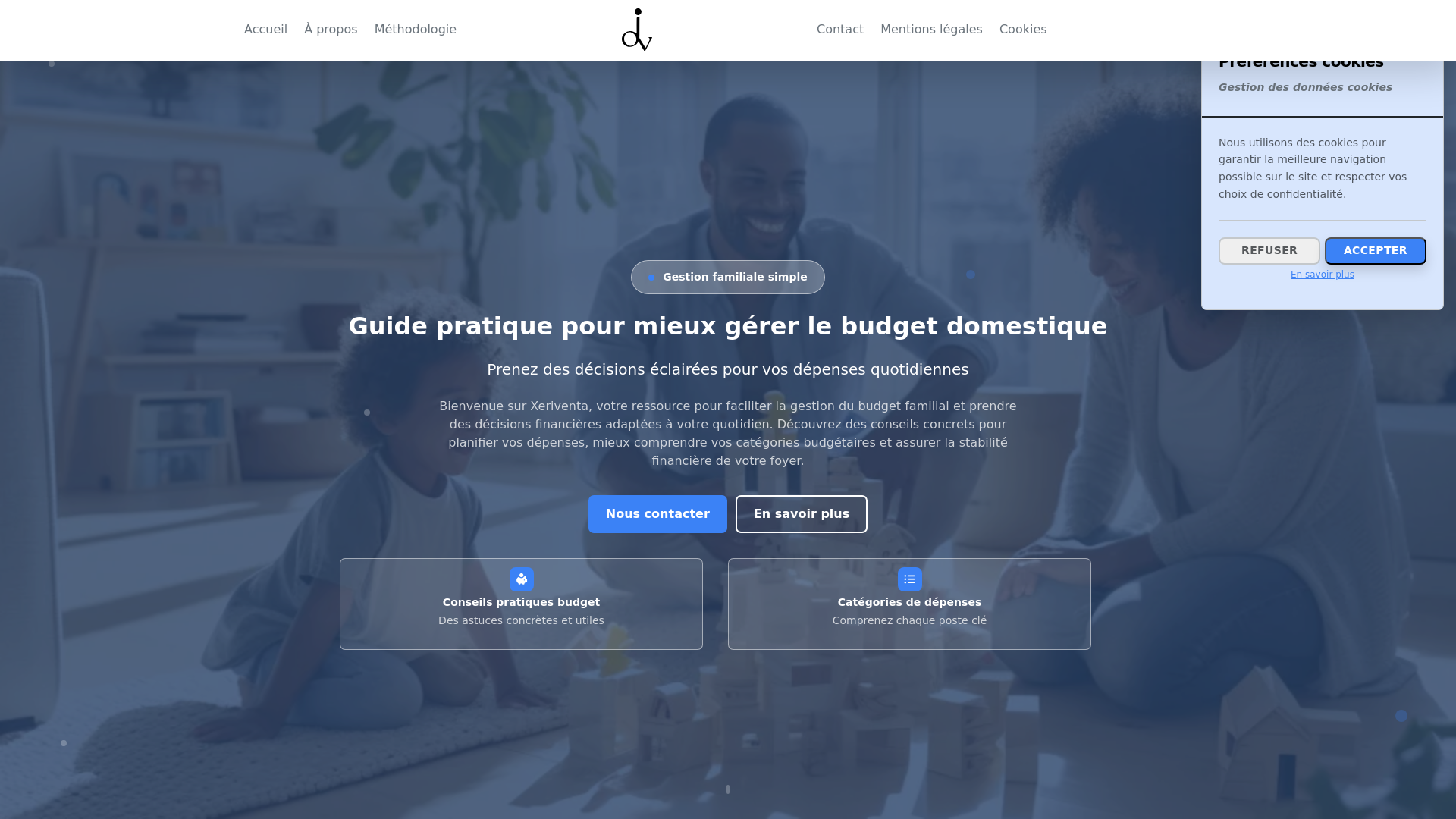 website screenshot of https://xeriventa.world/