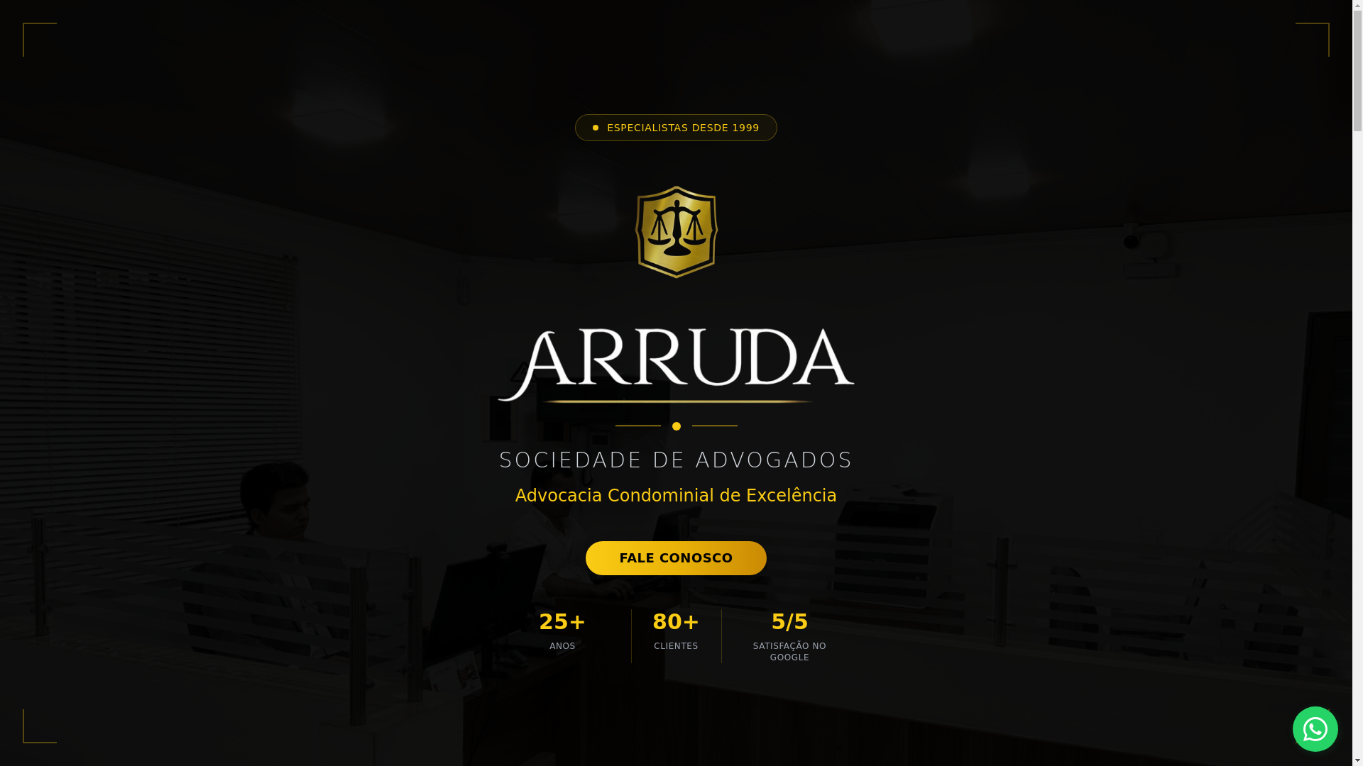 website screenshot of https://arrudasociedadeadvogados.com.br/