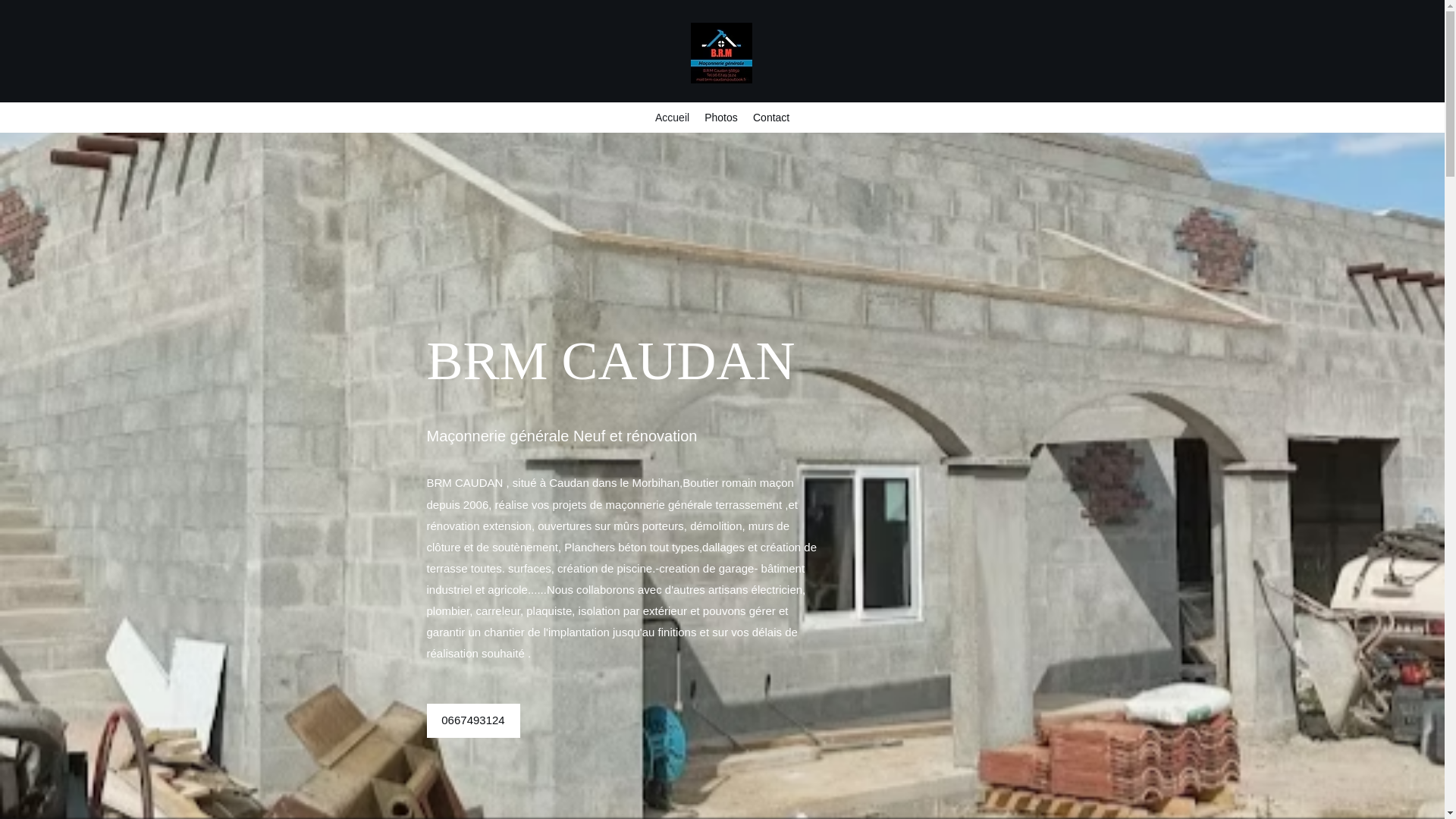 website screenshot of https://brmconstruction.fr/