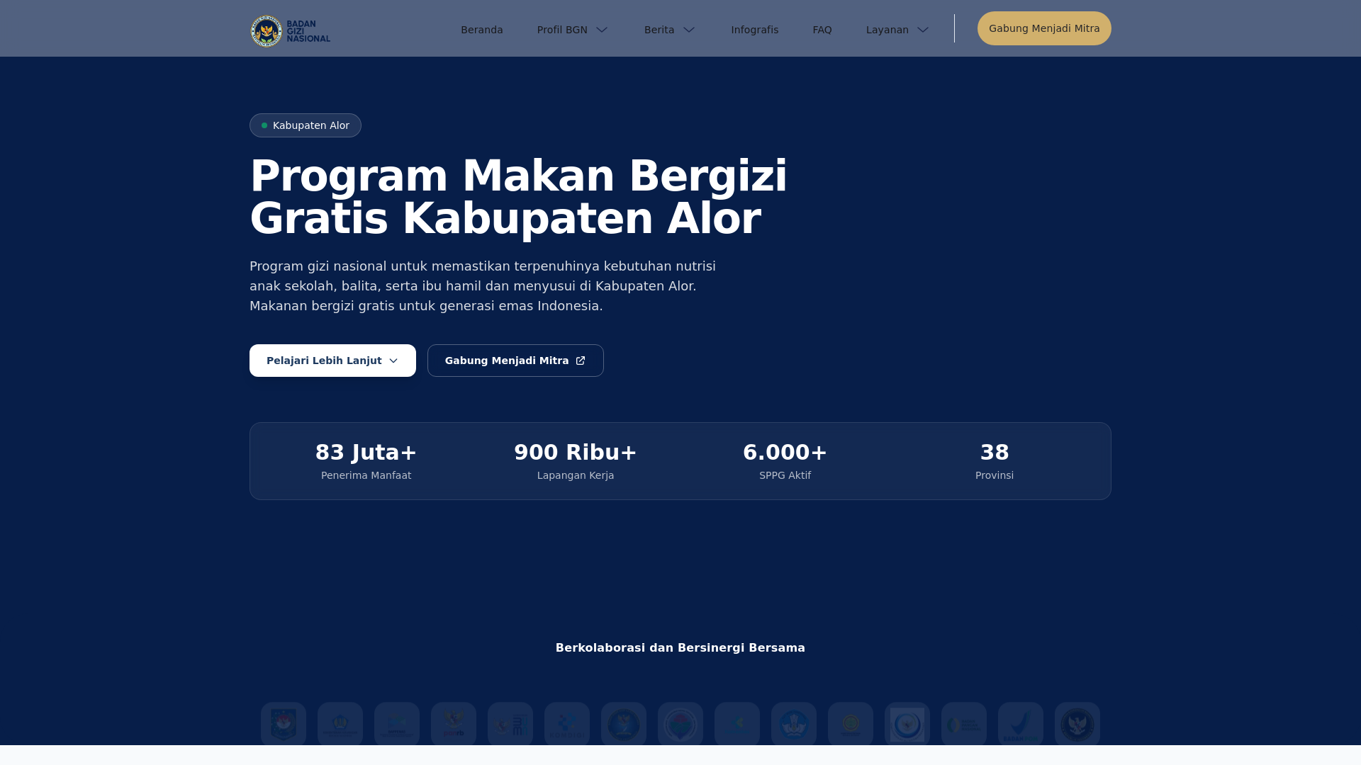 website screenshot of https://mbgkabupatenalor.com
