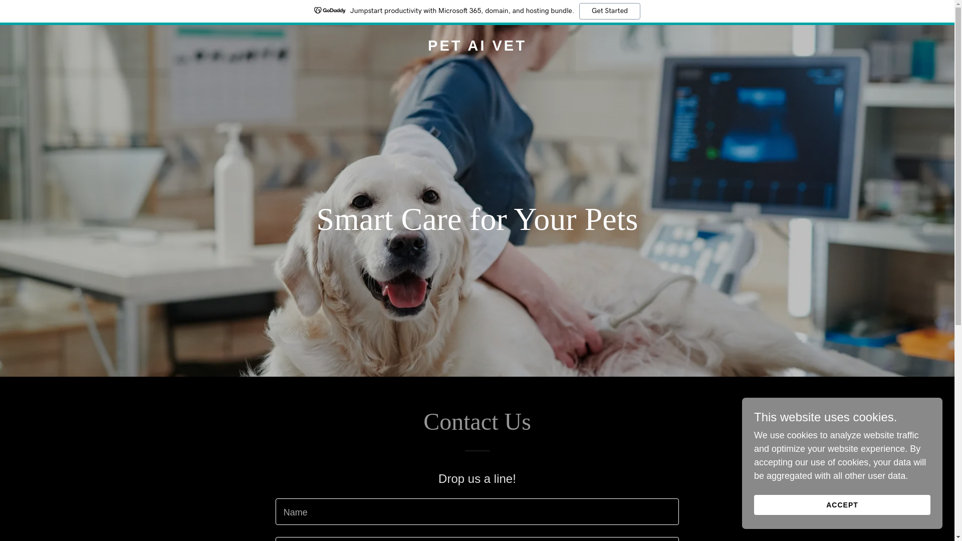 website screenshot of https://petaivet.com/
