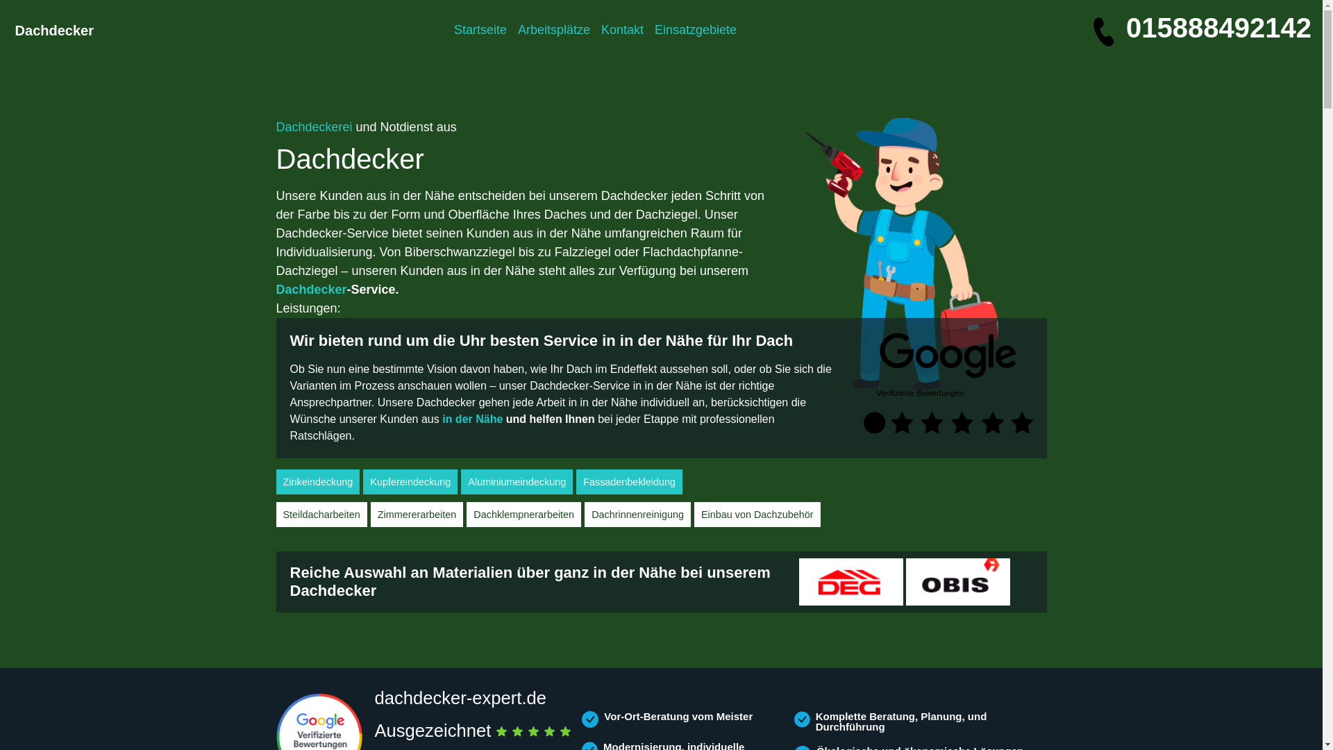 website screenshot of https://dachprofi-service.de/