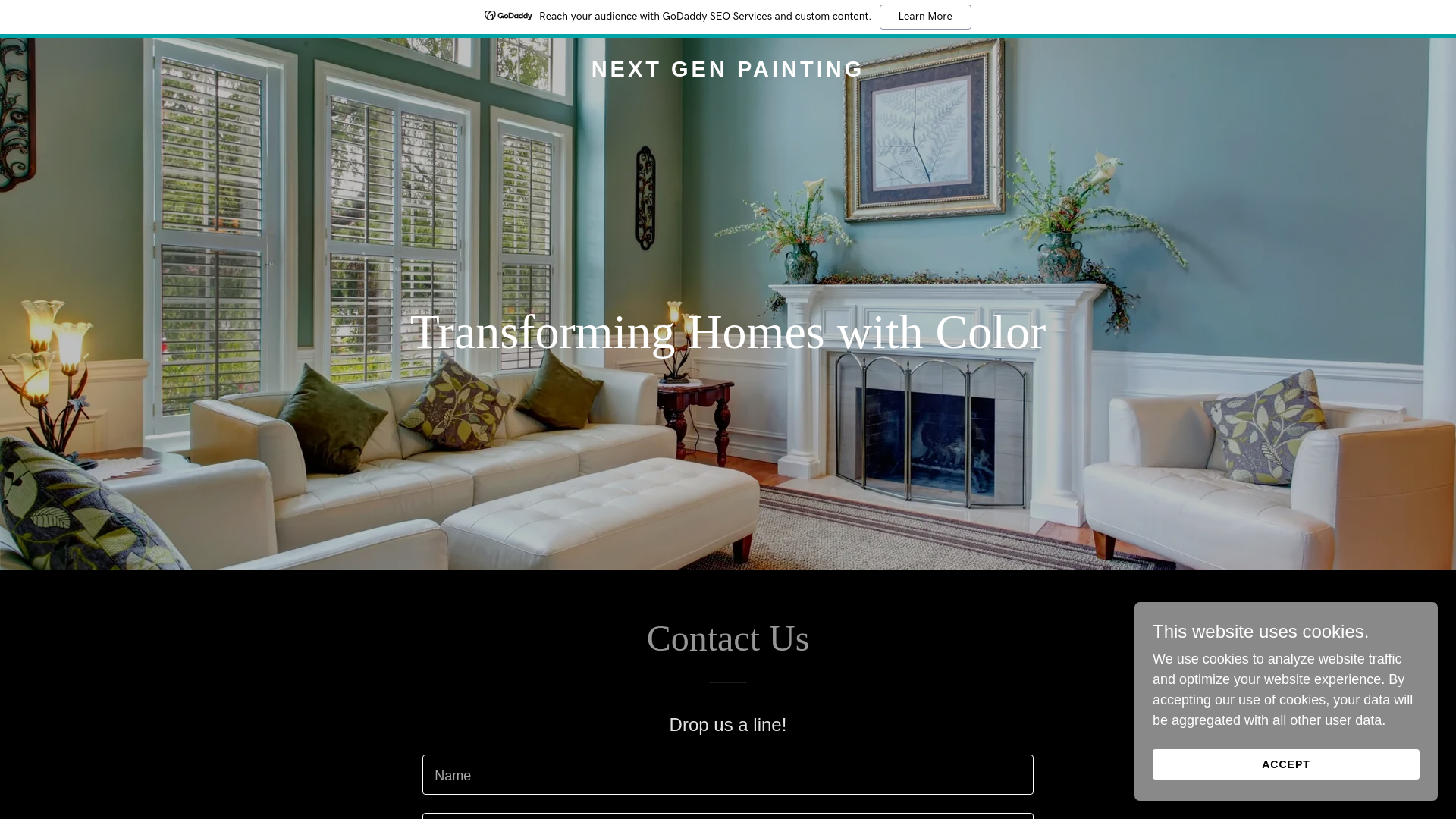 website screenshot of https://nextgenpaintingtx.com/