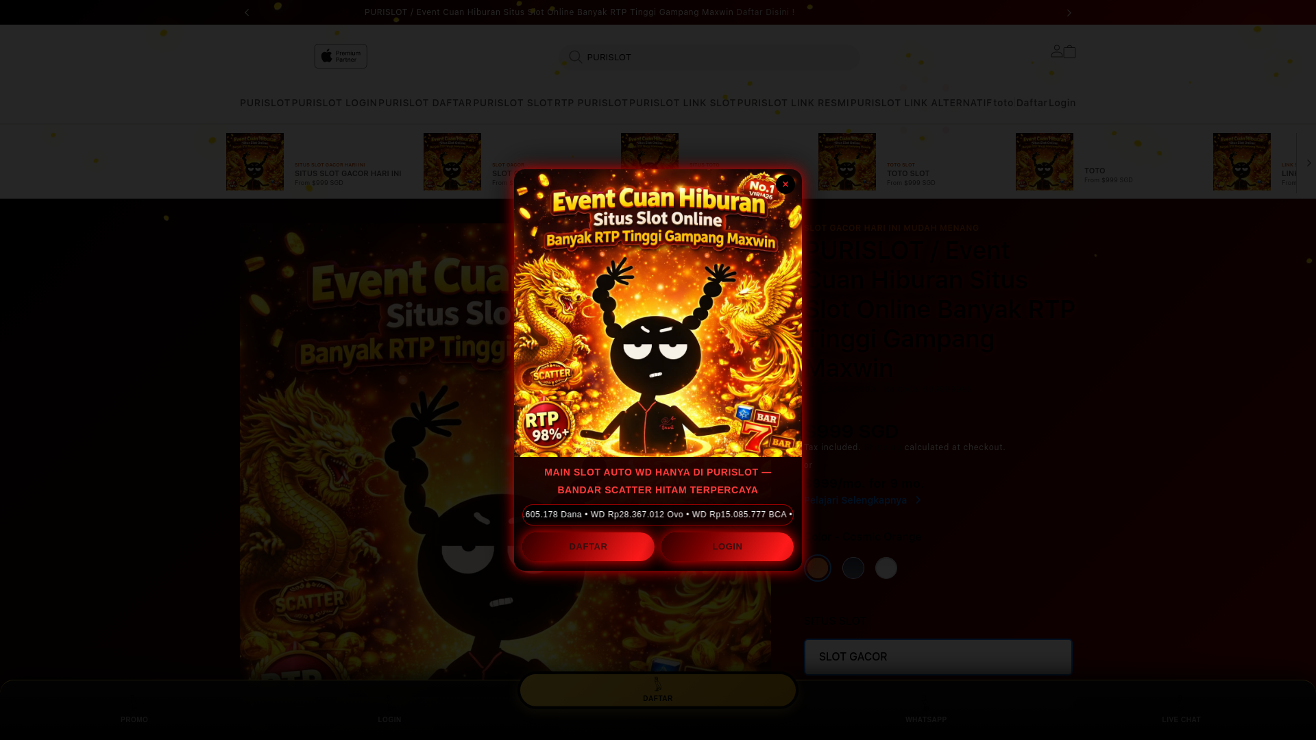 website screenshot of https://bahati-shomoro-lp-purislot.pages.dev/