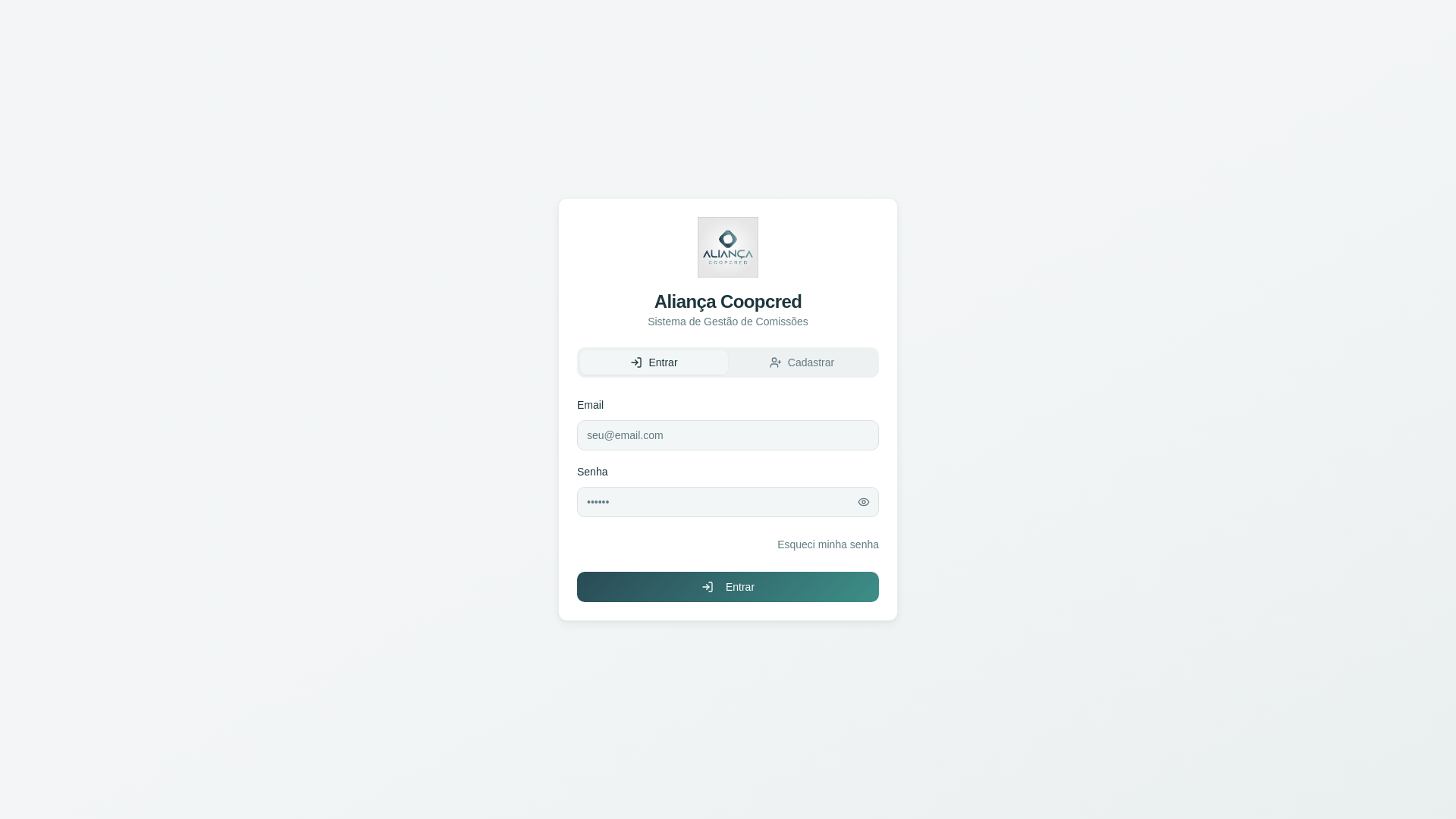 website screenshot of https://coopcred-glow.pages.dev/