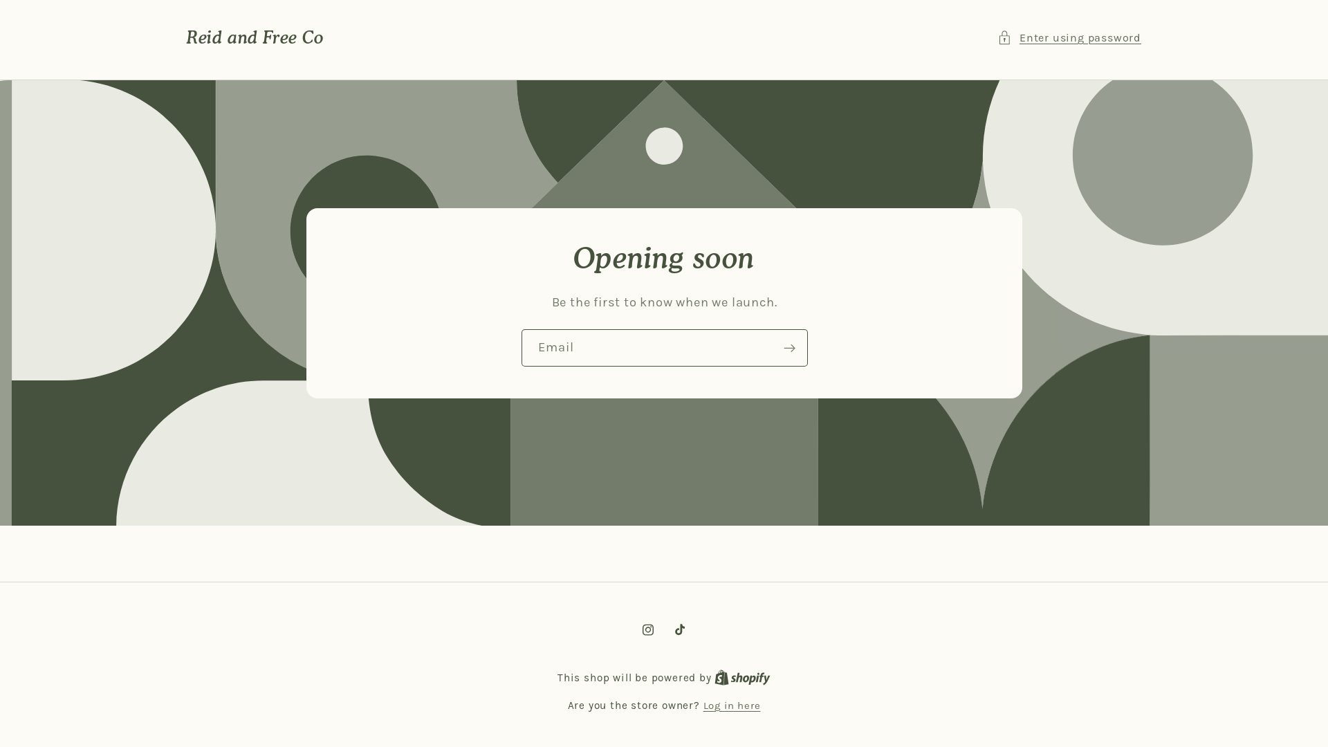 website screenshot of https://reidandfreeco.com/