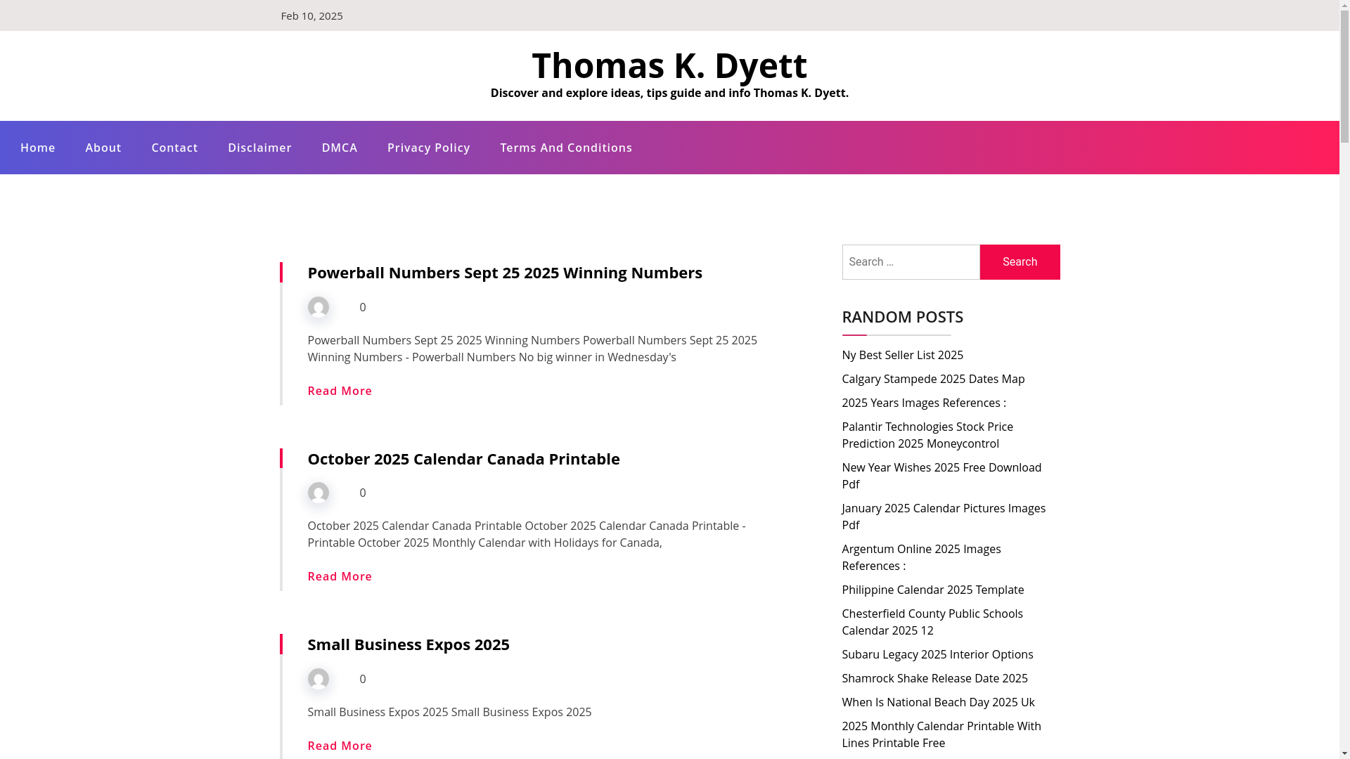 website screenshot of https://thomaskdyett.pages.dev/
