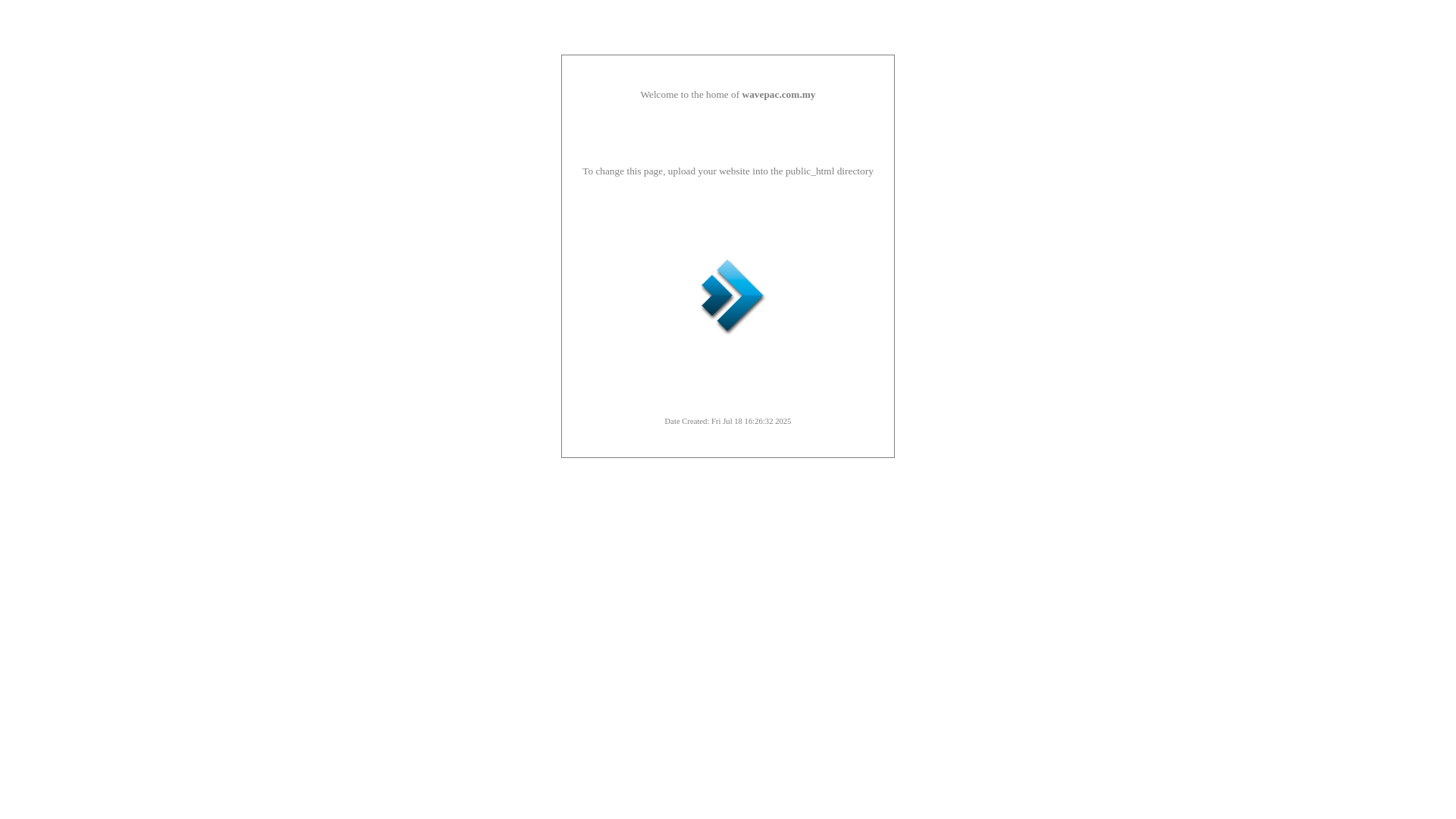 website screenshot of https://wavepac.com.my/