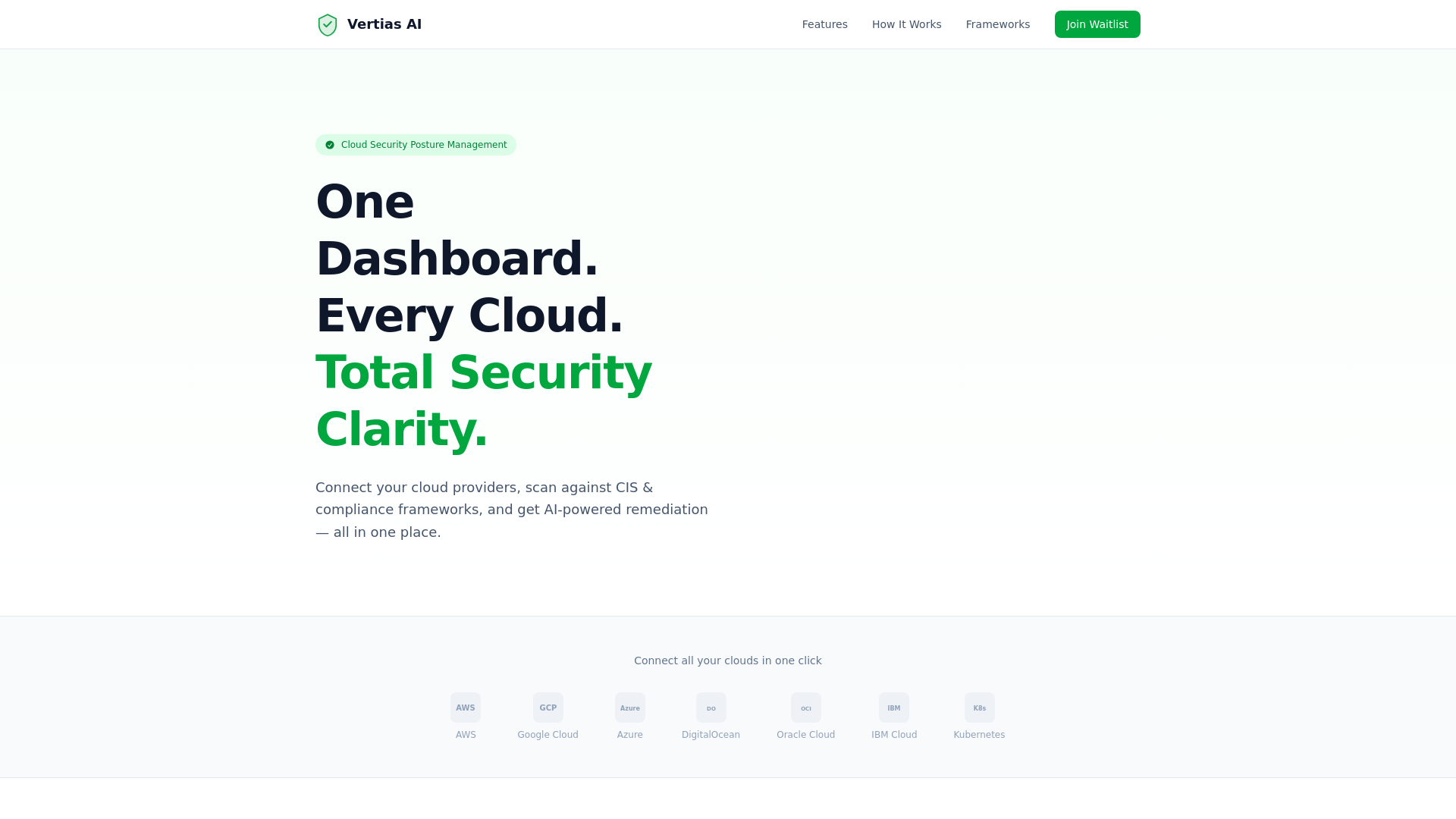 website screenshot of https://vertias.ai