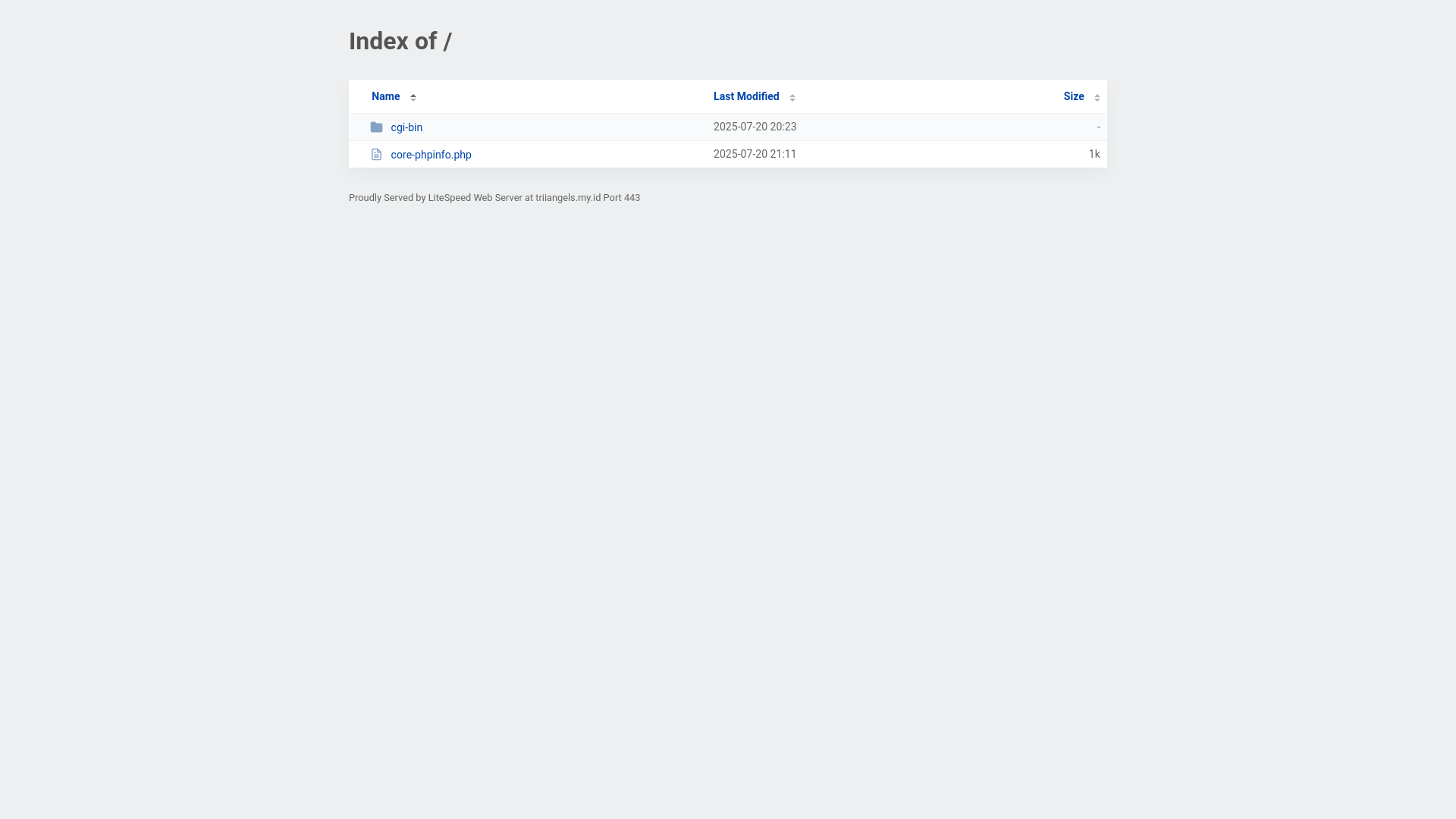 website screenshot of https://triiangels.my.id/