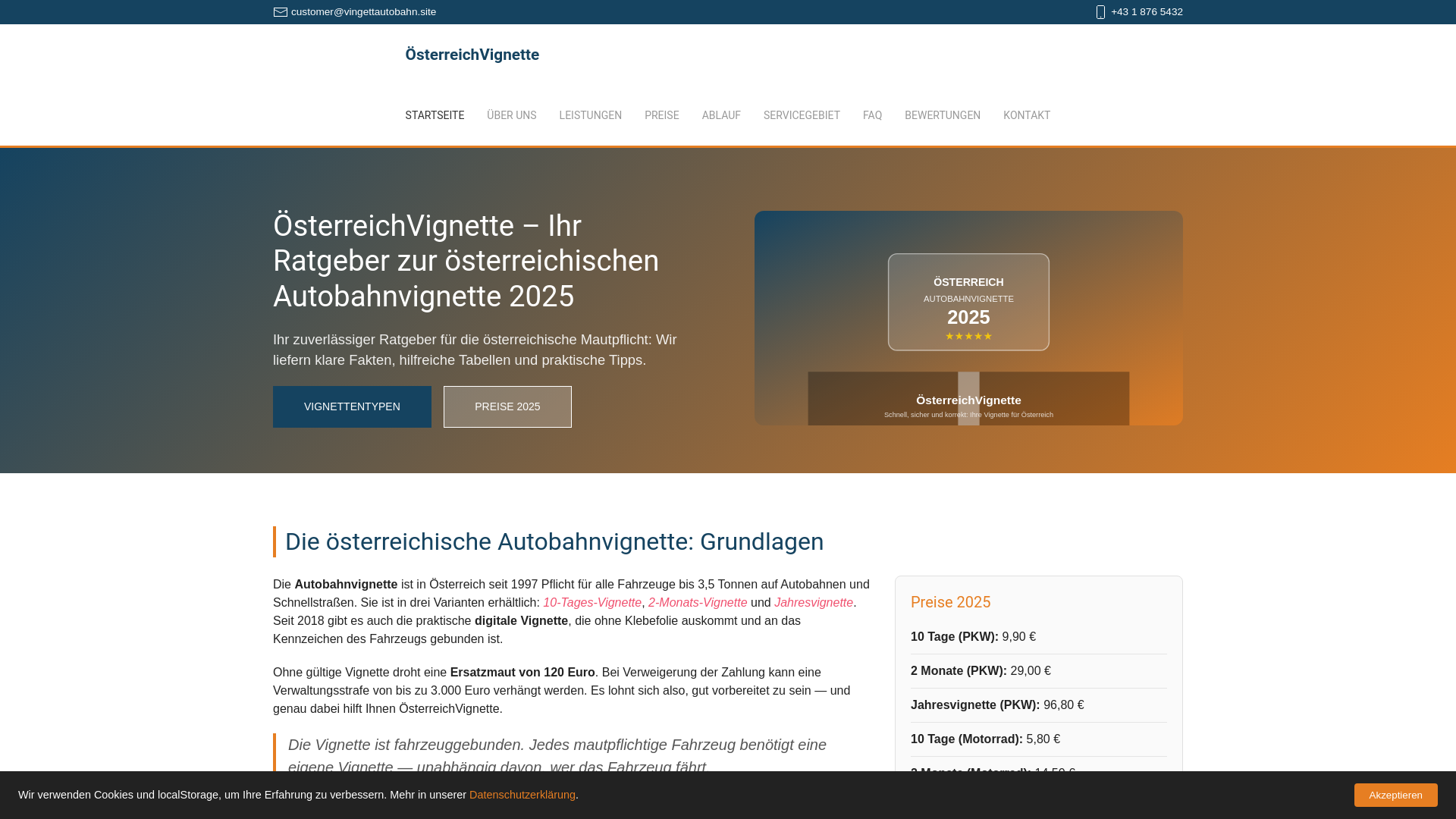website screenshot of https://vingettautobahn.site