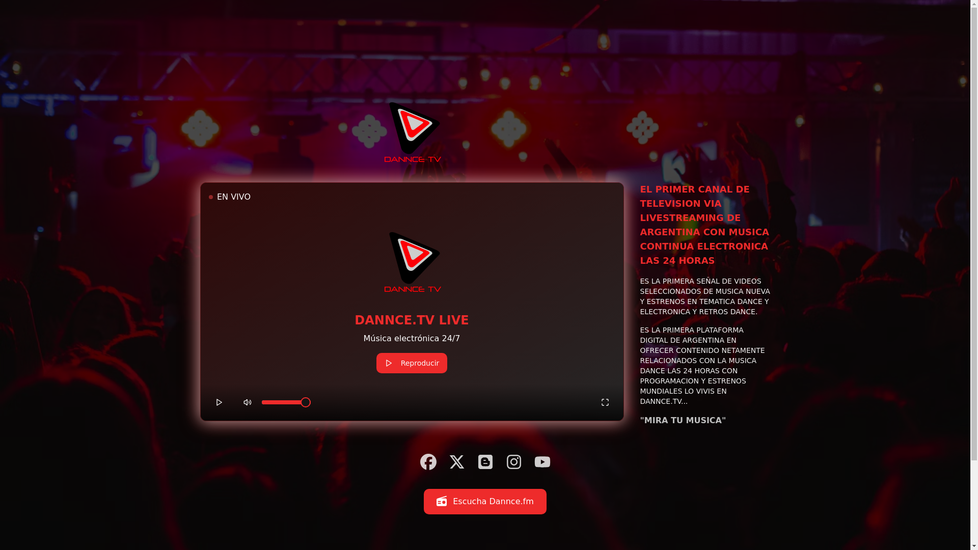 website screenshot of https://dannce.tv/