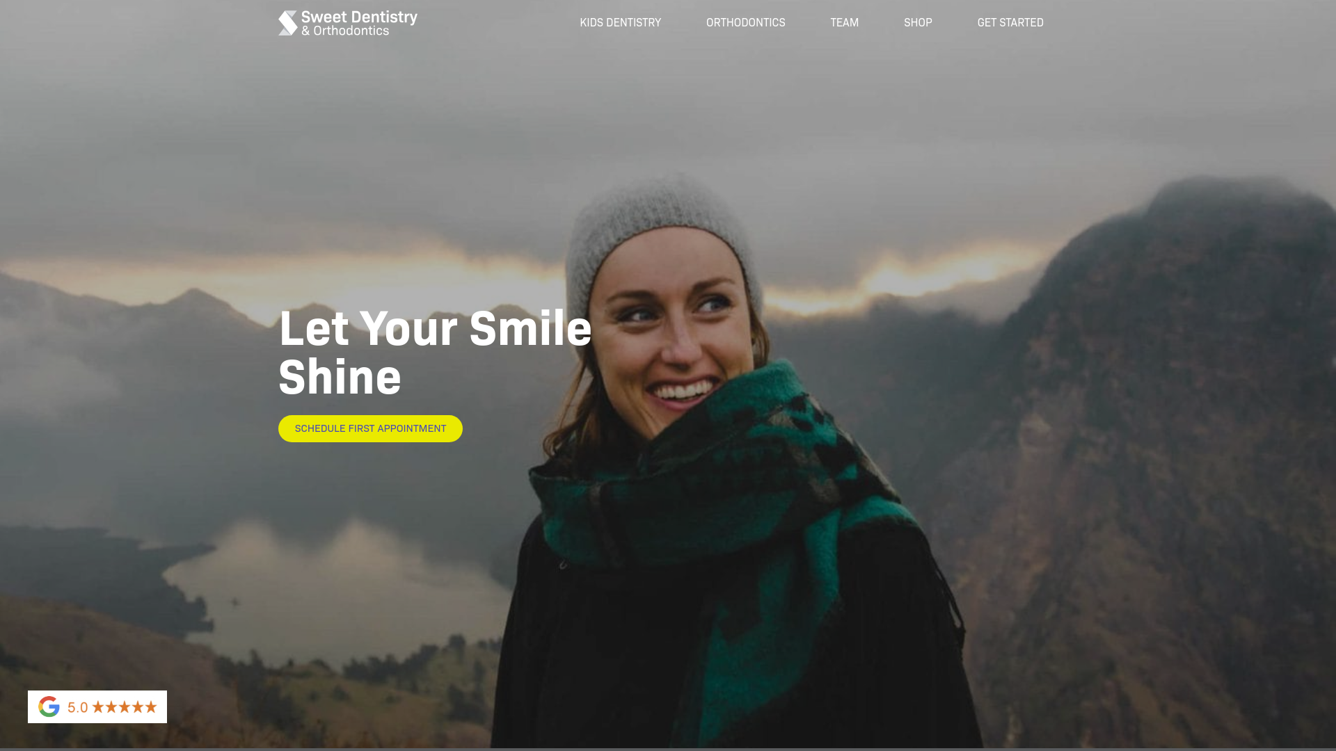 website screenshot of https://kidsdentistmissionviejo.com