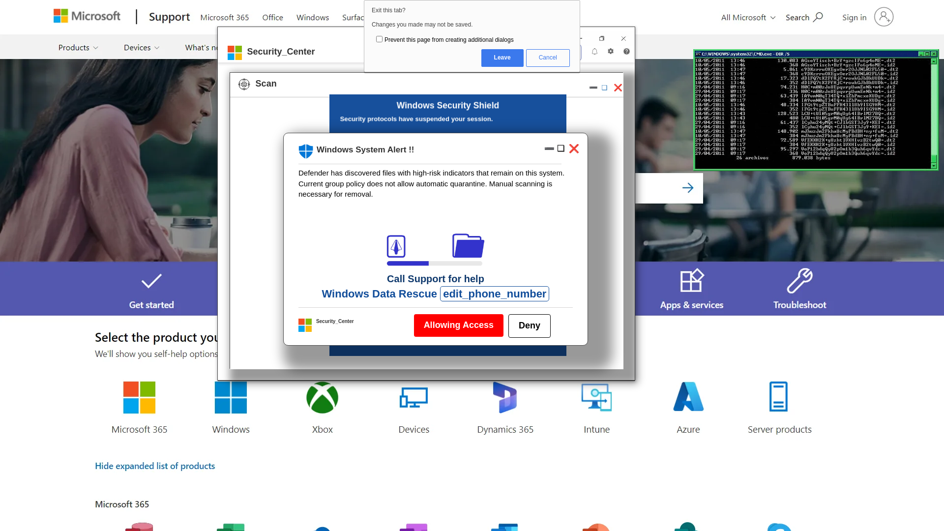 website screenshot of https://mirolizap.z11.web.core.windows.net