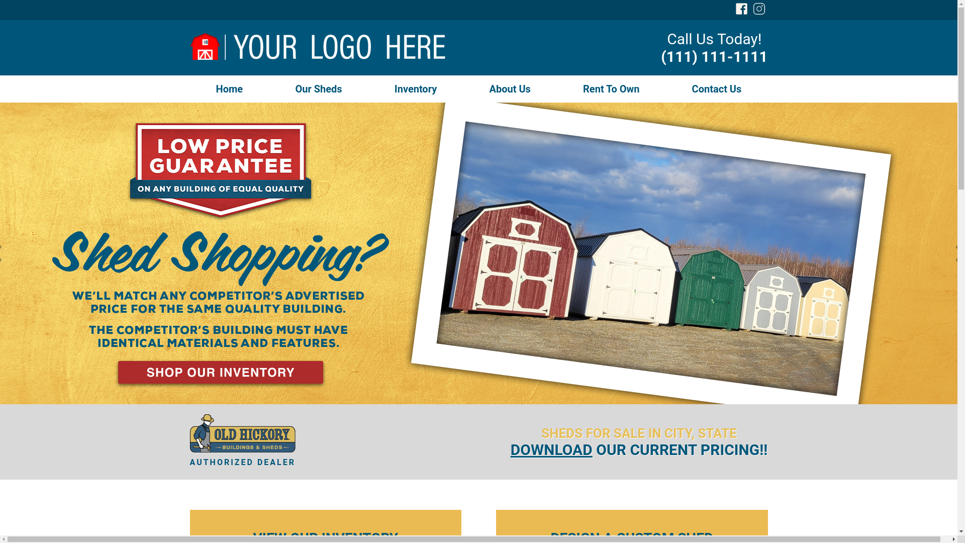 website screenshot of https://trendsetterbuildings.com/