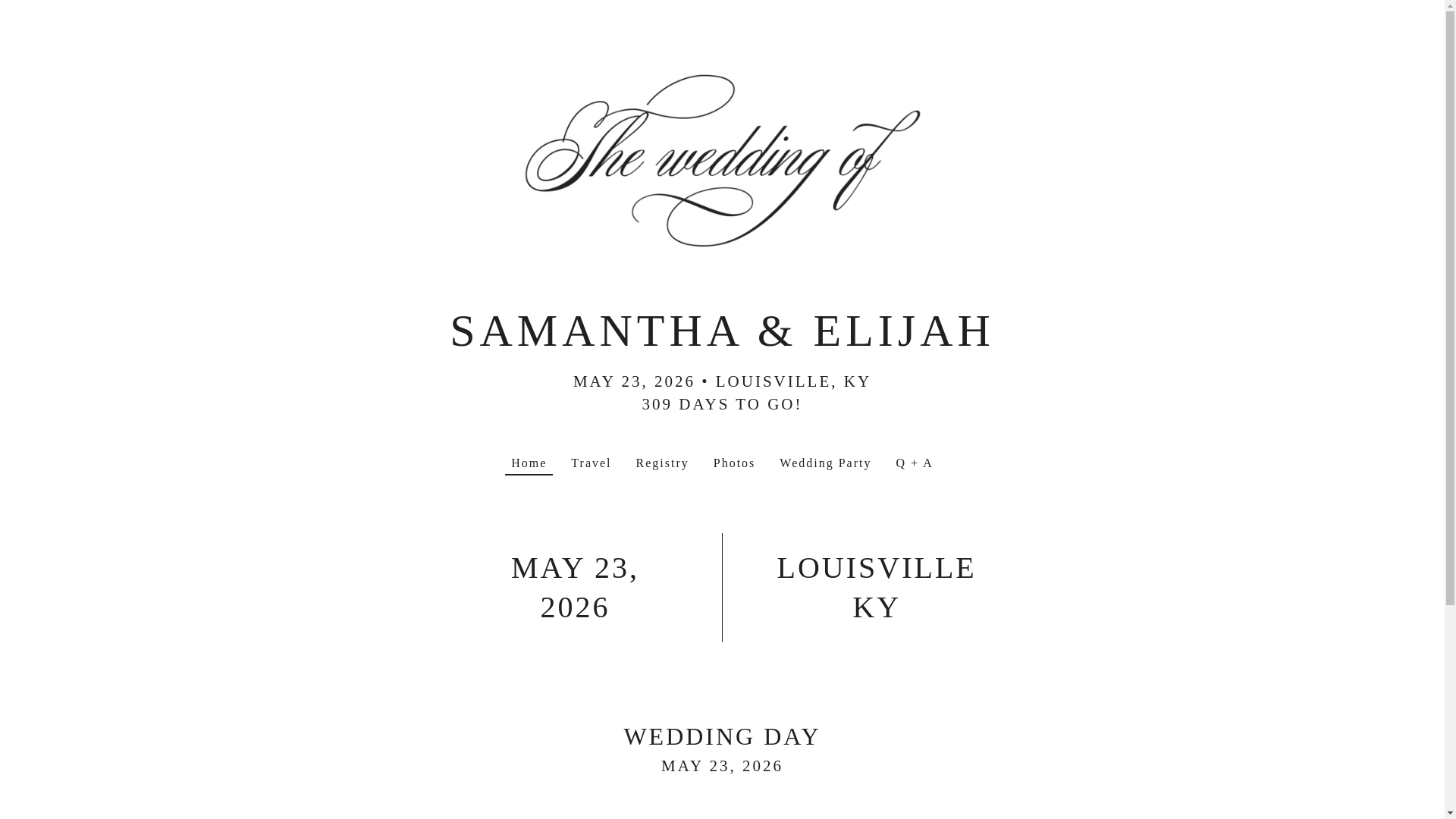website screenshot of https://samantha-elijah.com/