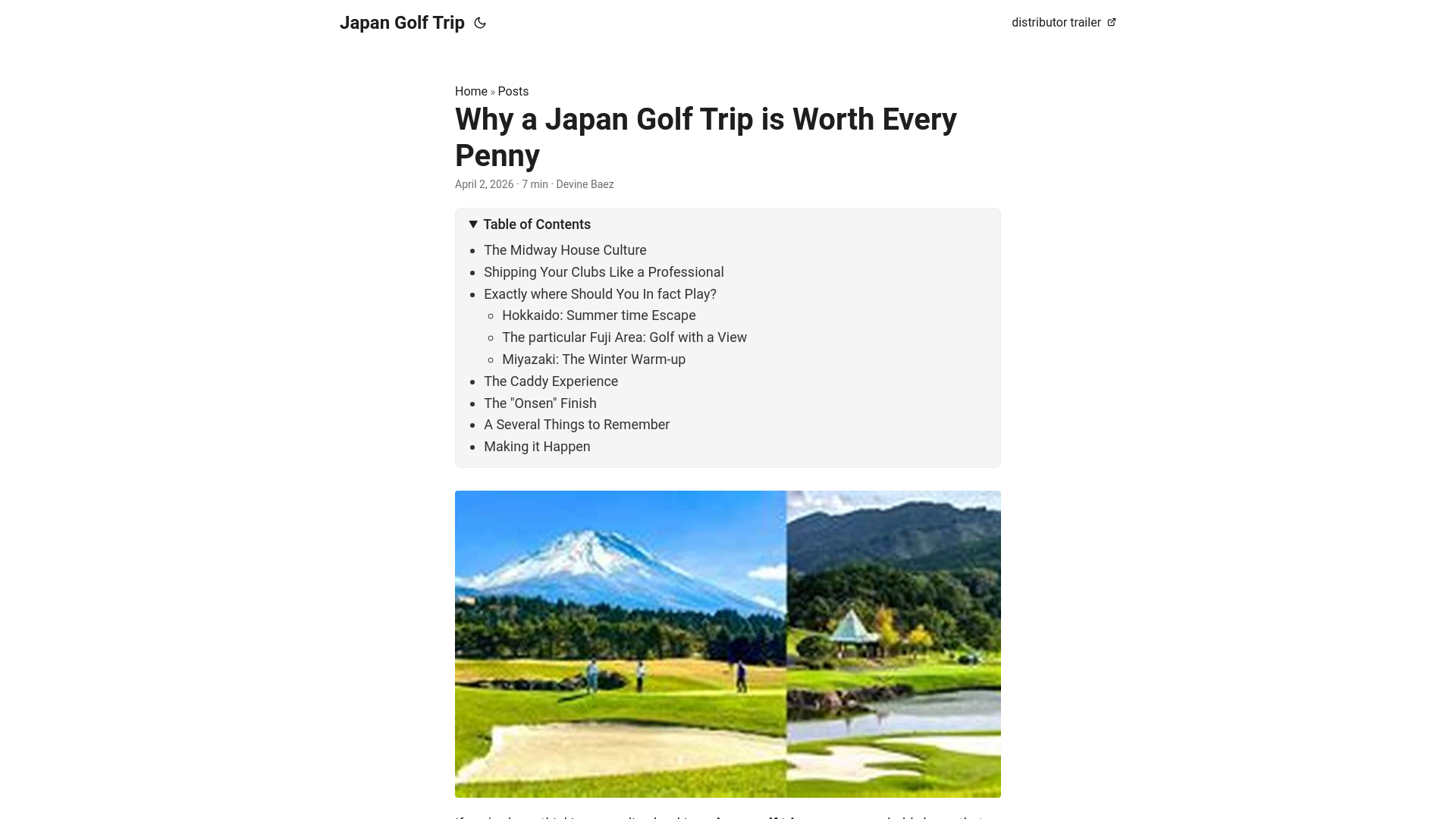 website screenshot of https://japan-golf-trip.pages.dev/