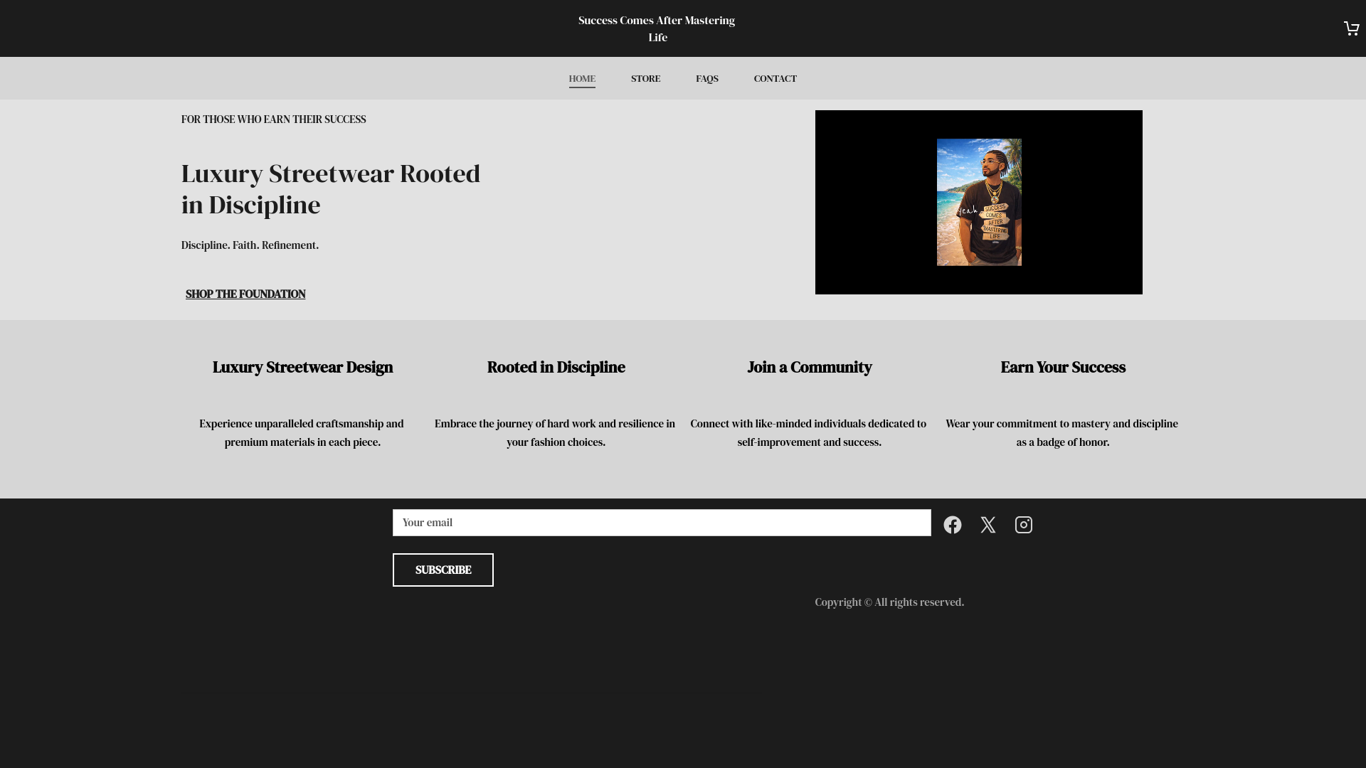 website screenshot of https://masteringlifebrand.com/