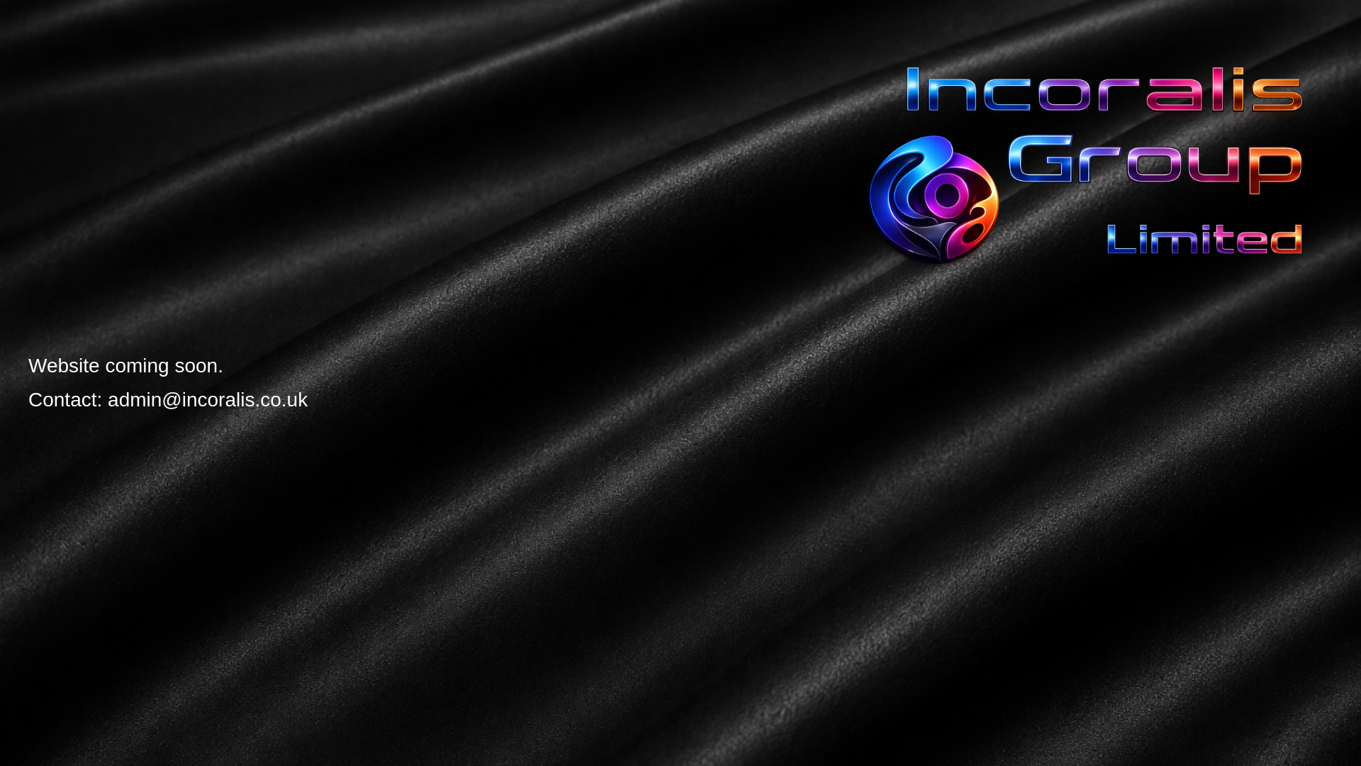 website screenshot of https://incoralis.co.uk/