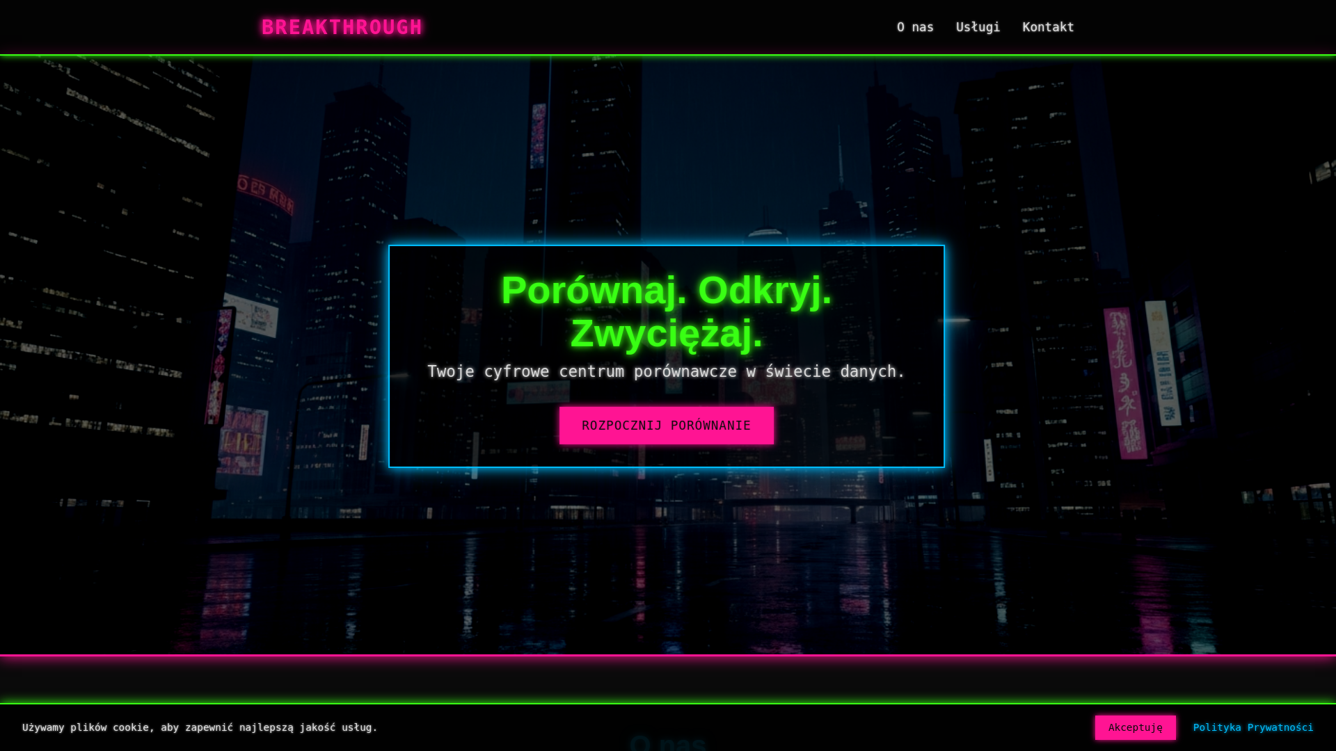 website screenshot of https://breakthroughcomparison.cyou/