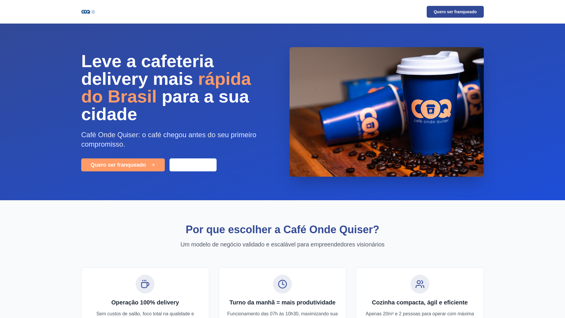 website screenshot of https://cafeondequiser.com/