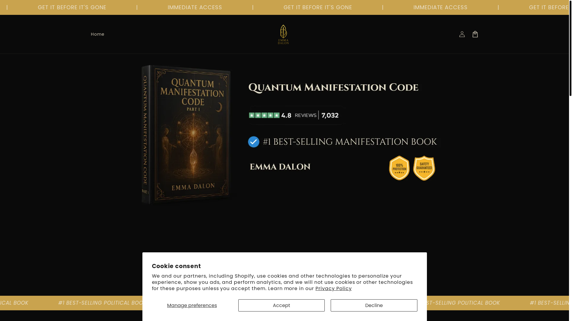 website screenshot of https://qunatumcode.com/