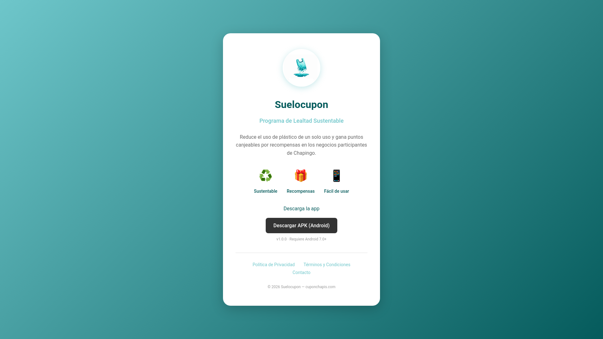 website screenshot of https://cuponchapis.pages.dev/