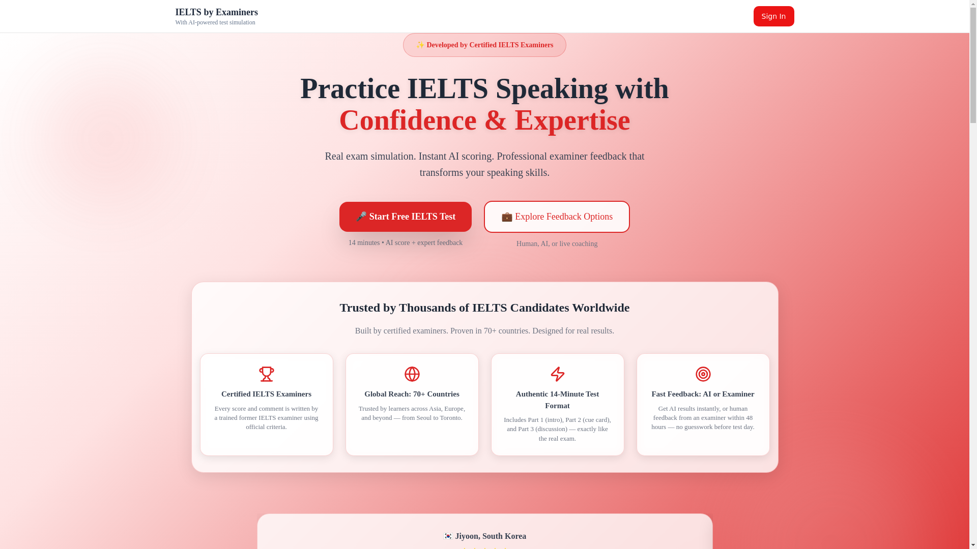 website screenshot of https://takeieltstest.com/