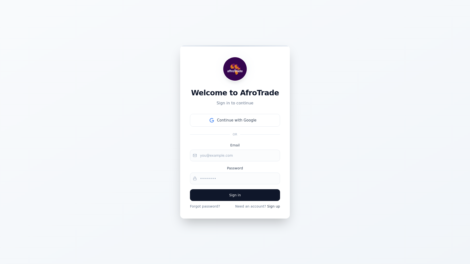website screenshot of https://tradebookafrica.com/