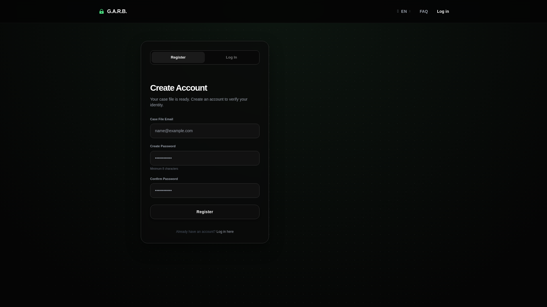 website screenshot of https://scam-guard.store/