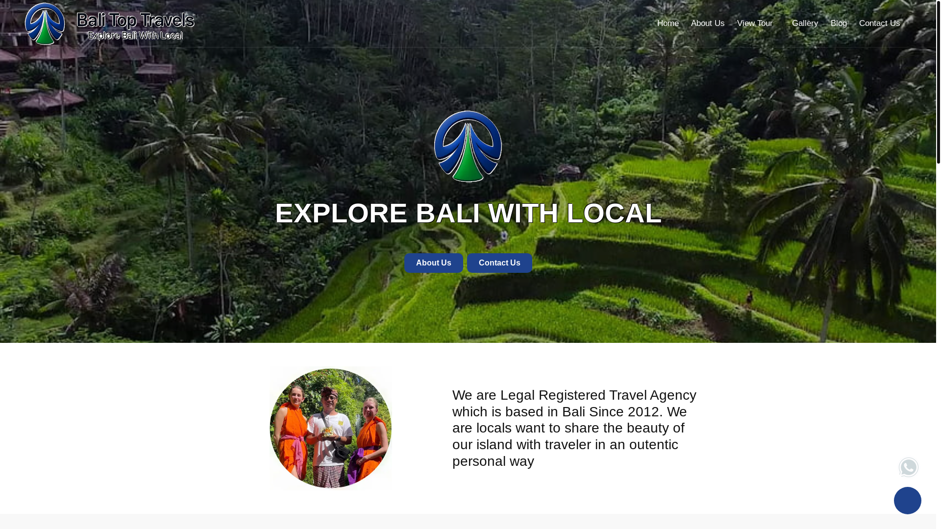 website screenshot of https://balibananatour.web.id/
