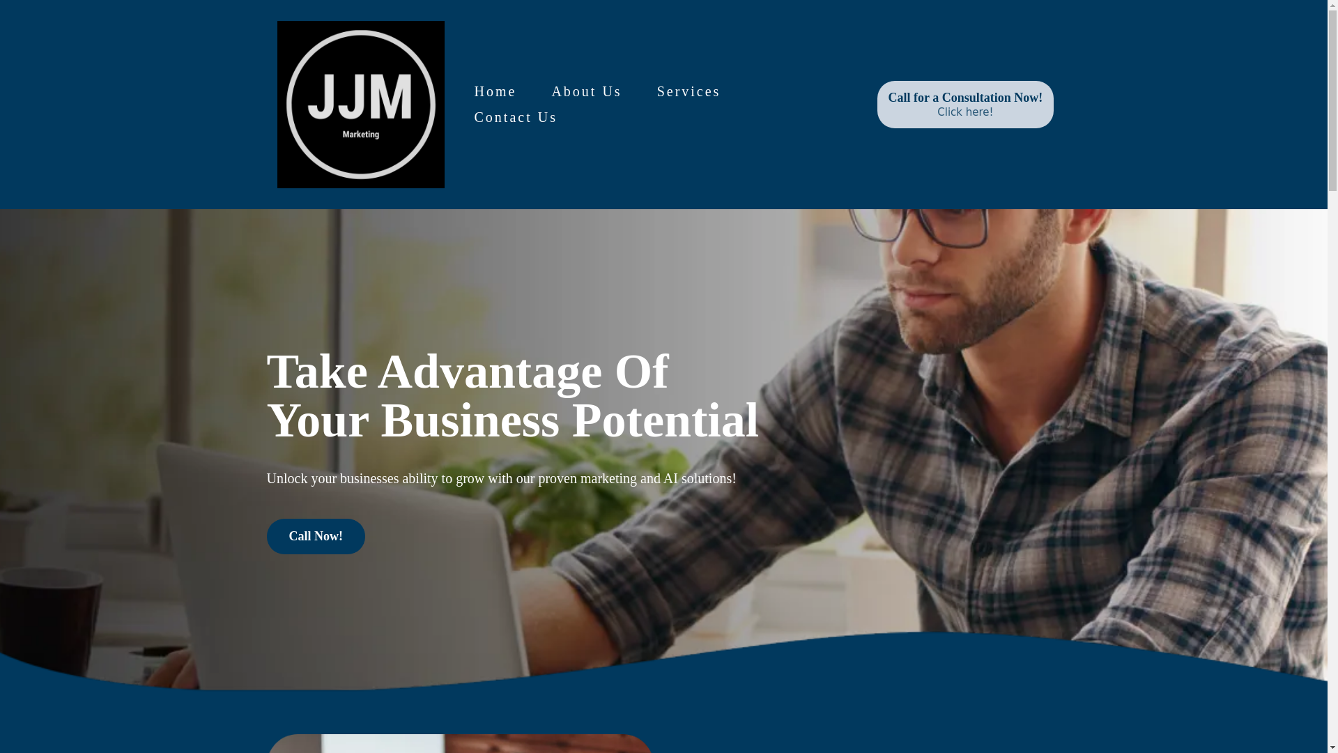 website screenshot of https://jmmarketingservice.com/