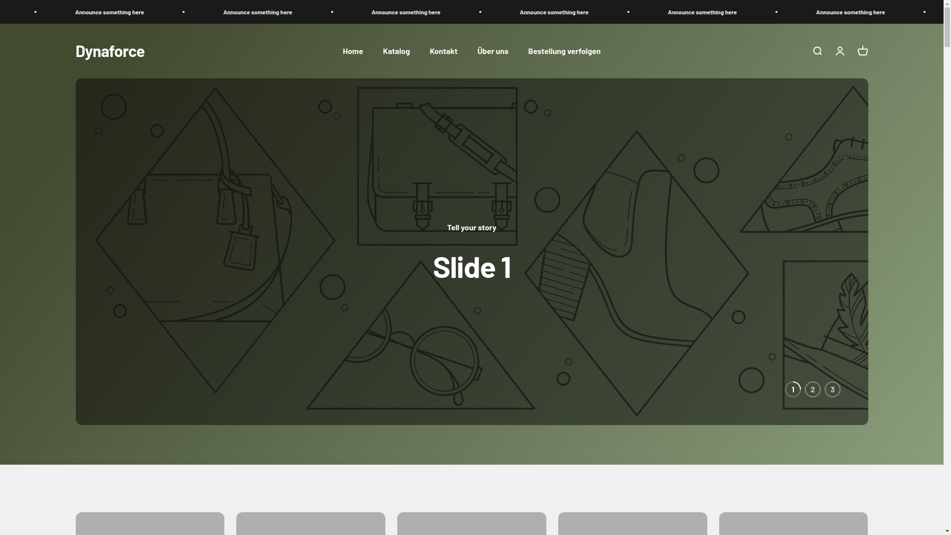 website screenshot of https://dynaaforce.shop/