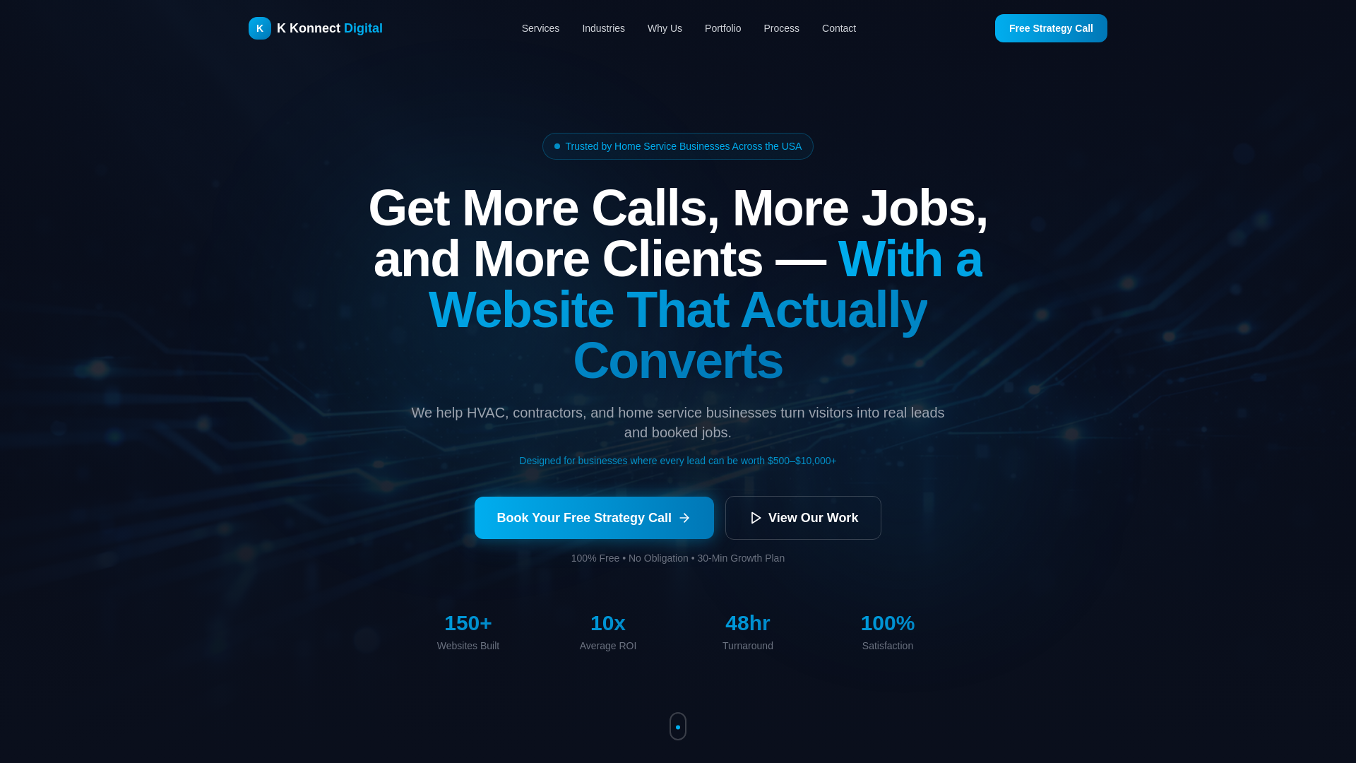 website screenshot of https://kkonnectdigital.com