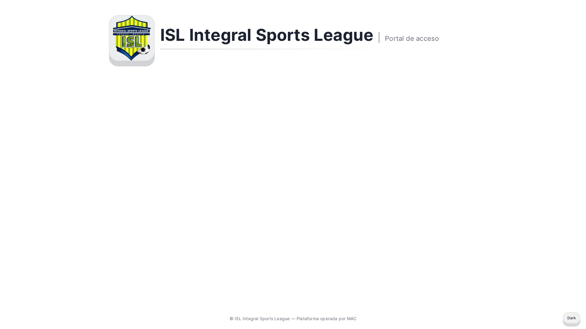 website screenshot of https://integralsportsleague.net/
