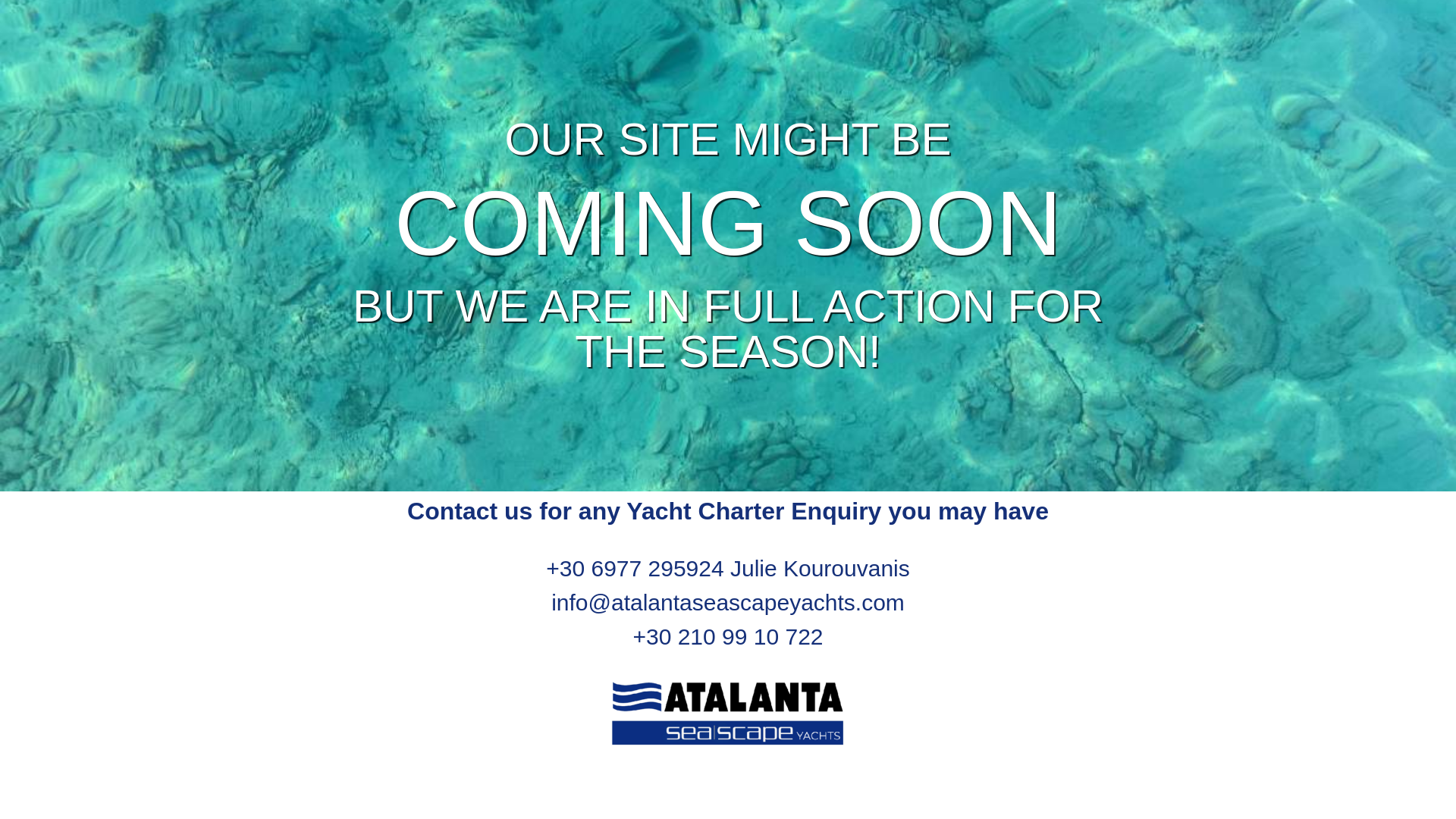 website screenshot of https://atalantaseascapeyachts.eu