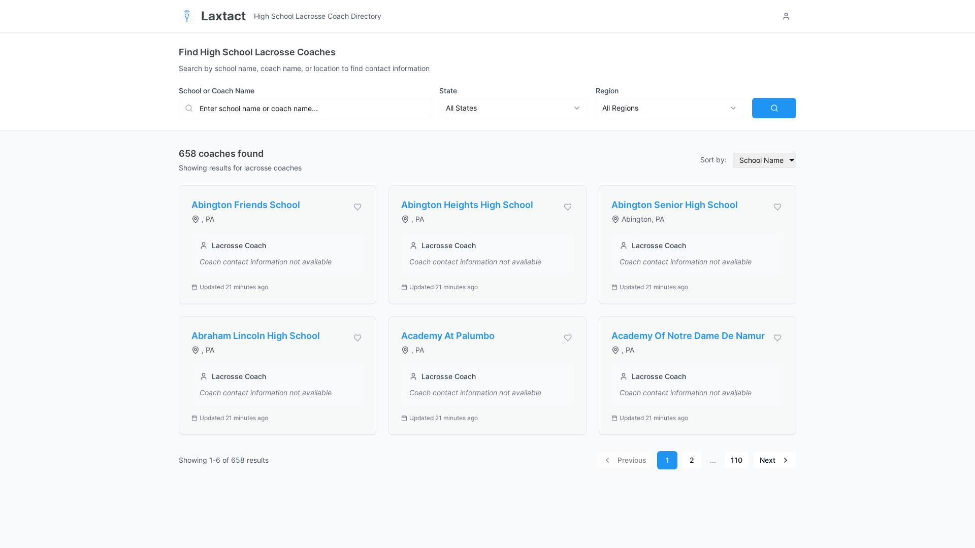 website screenshot of https://laxtact.com/