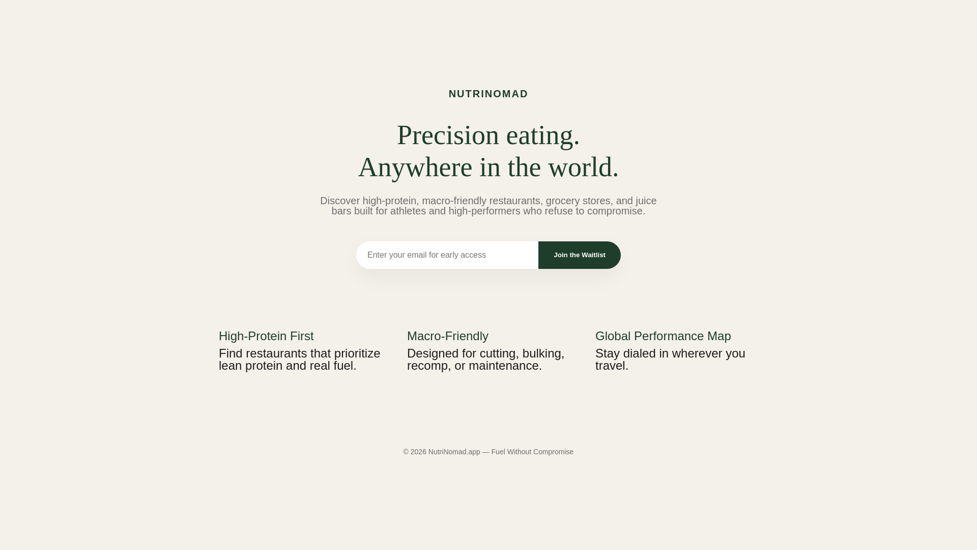 website screenshot of https://nutrinomad.app/