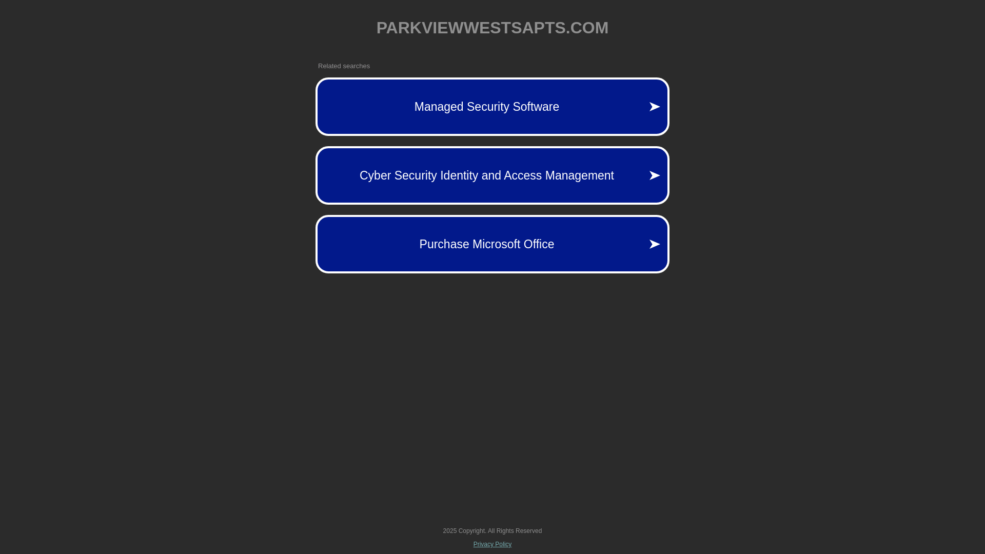 website screenshot of https://parkviewwestsapts.com/