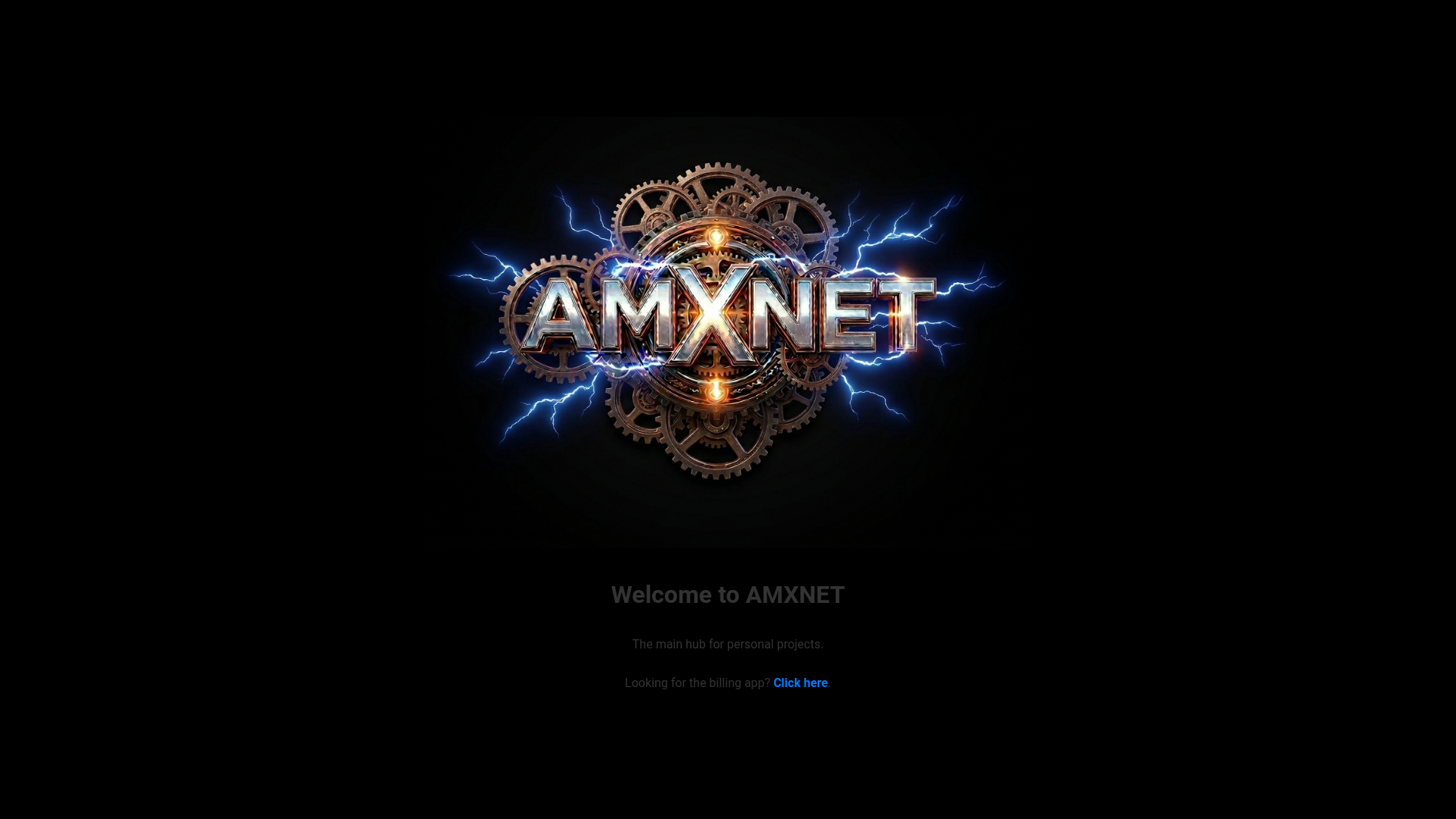 website screenshot of https://amxnet.us