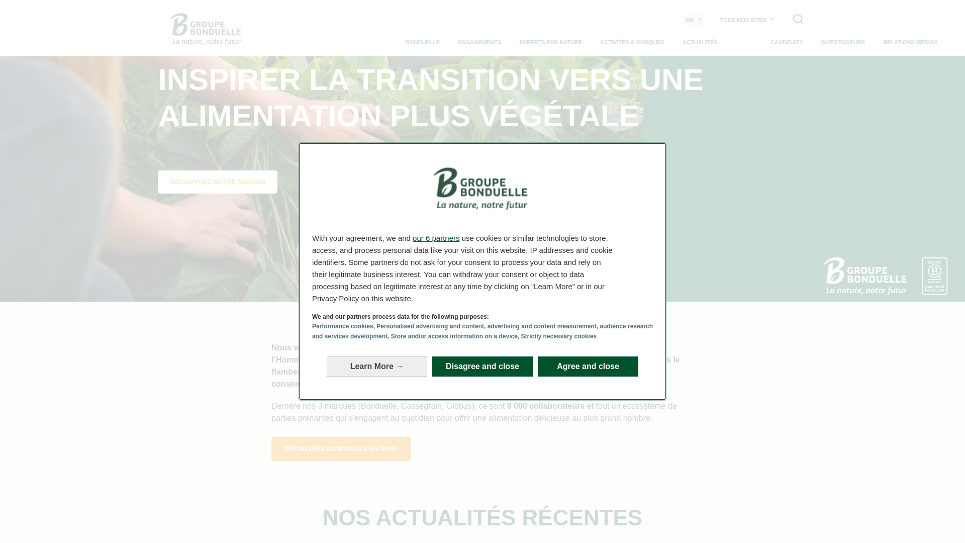 website screenshot of https://bondueelle.com/