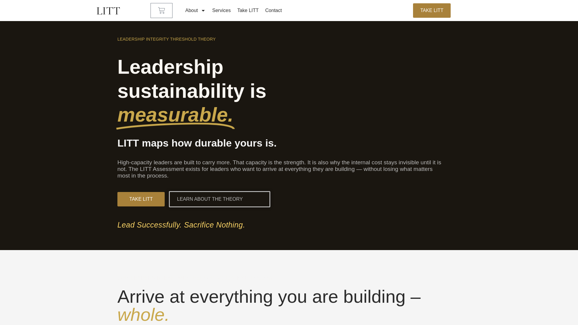 website screenshot of https://littassessment.com/