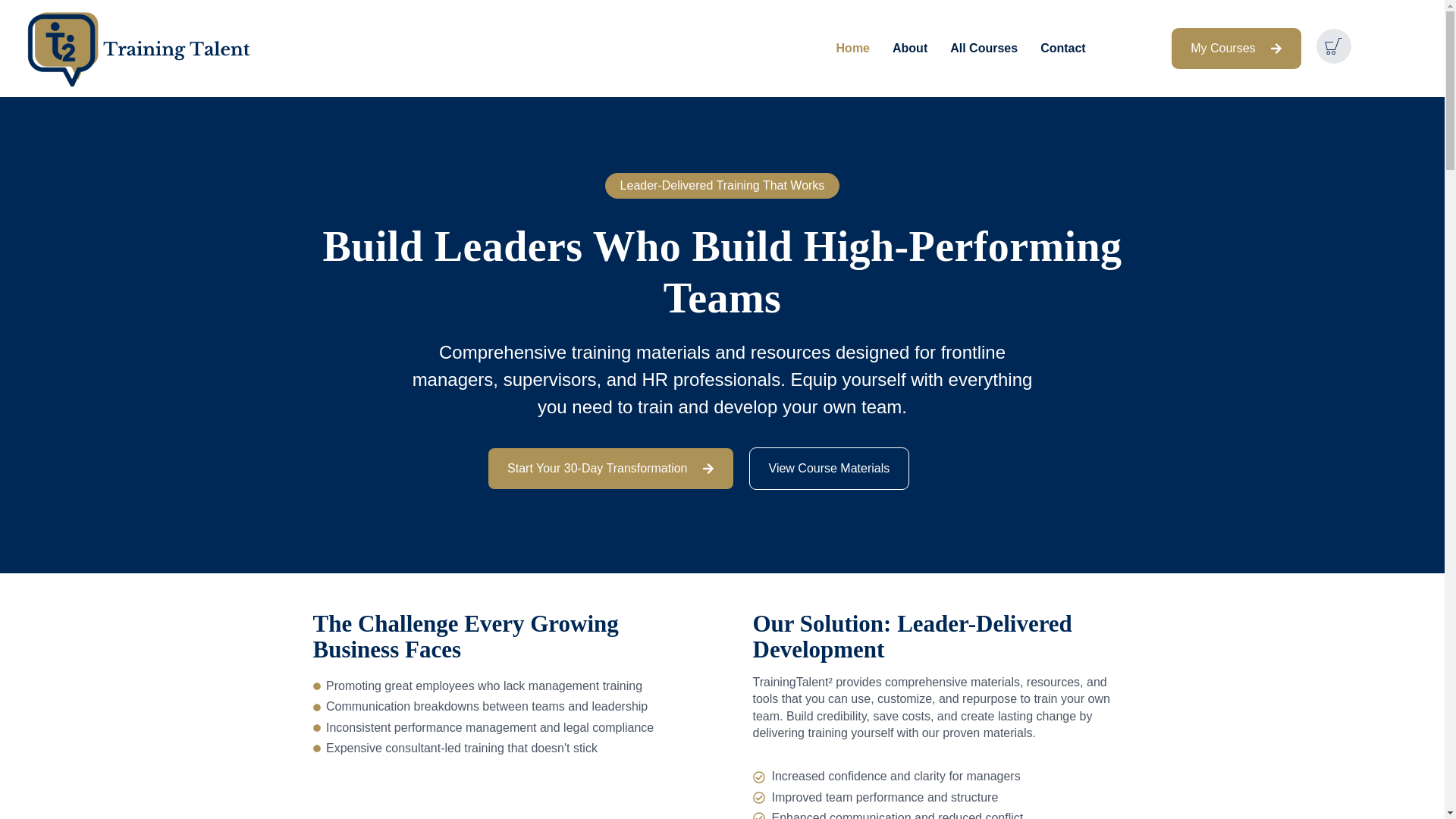 website screenshot of https://t2trainingtalent.com/