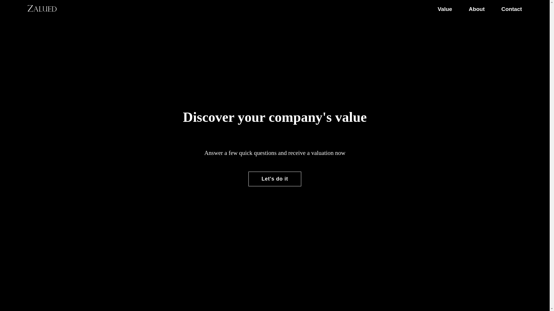 website screenshot of https://zalued.com/