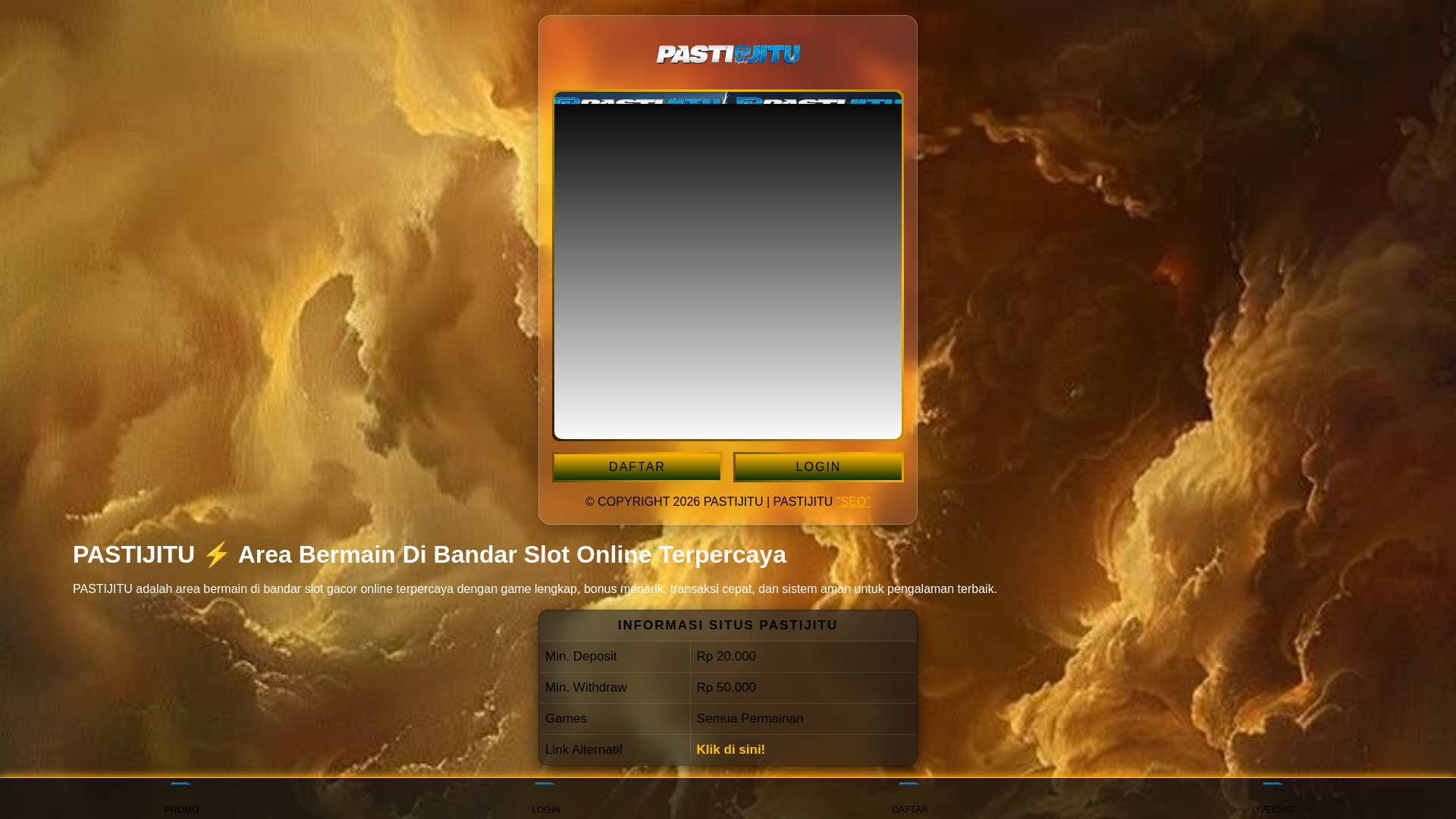 website screenshot of https://pasti-jcs.pages.dev/