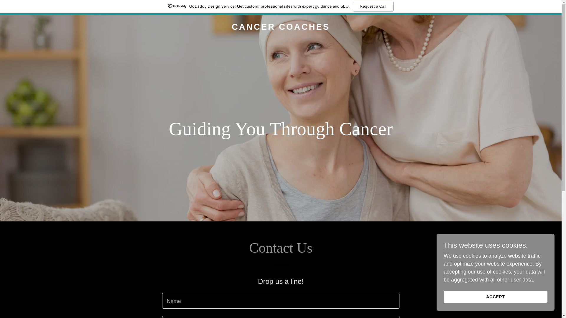 website screenshot of https://cancercoaches.life/