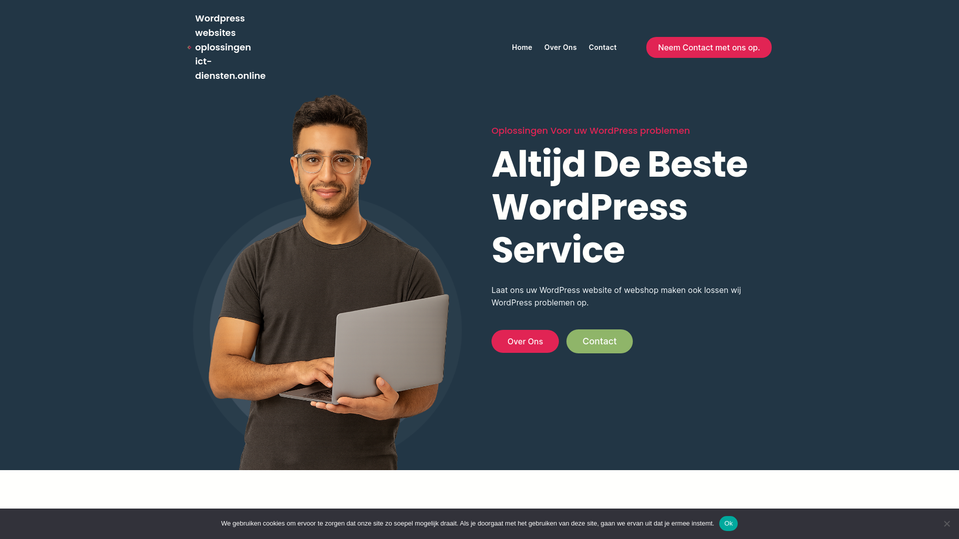 website screenshot of https://ict-diensten.online